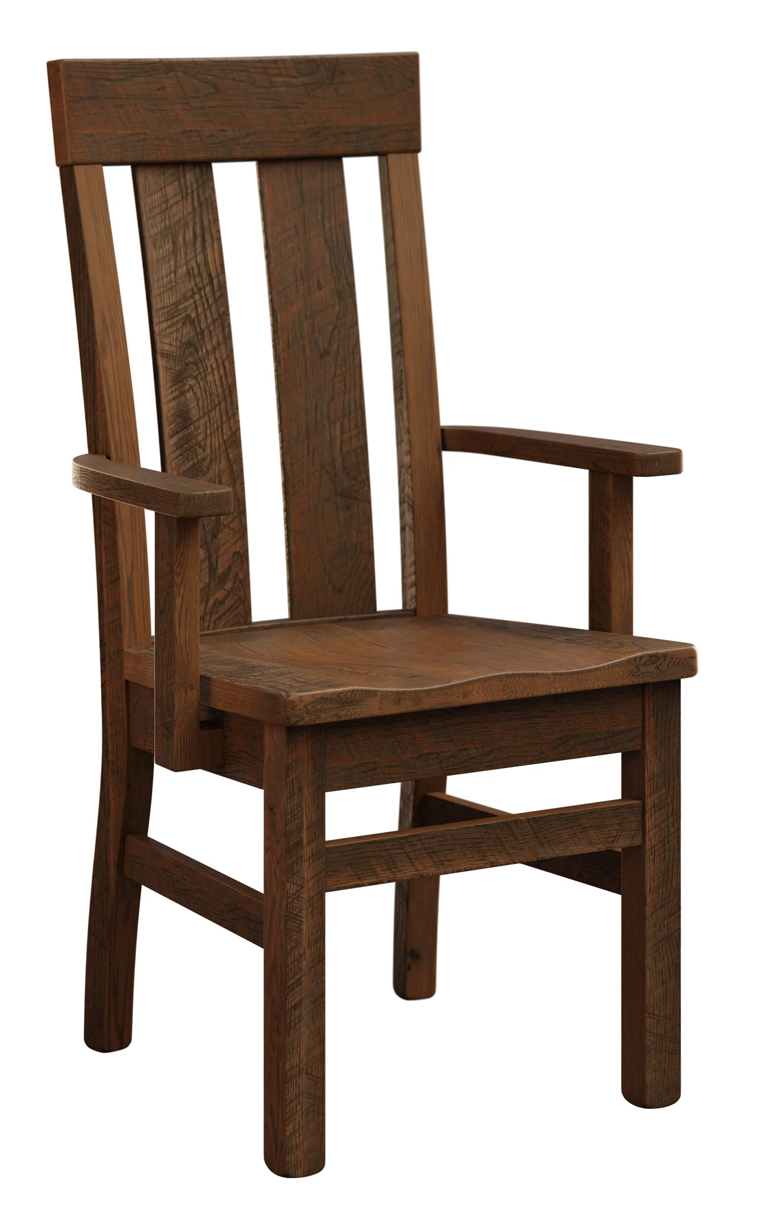 QW Amish Glazier Reclaimed Barnwood Arm Chair