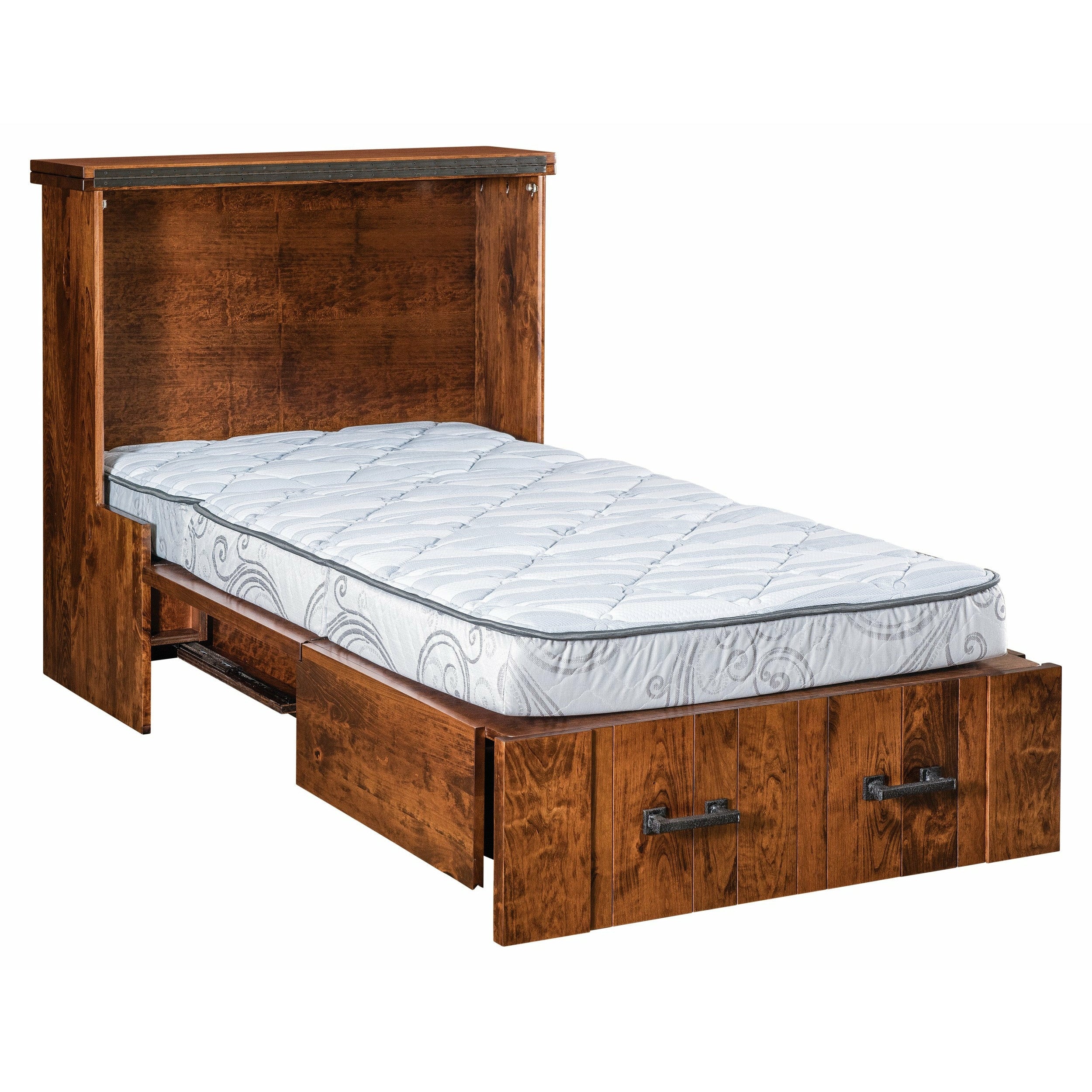 QW Amish Glenwood Murphy Cabinet Bed - Image 3