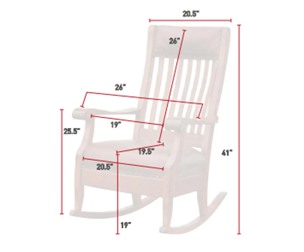 QW Amish Grandma's Rocker - Image 6