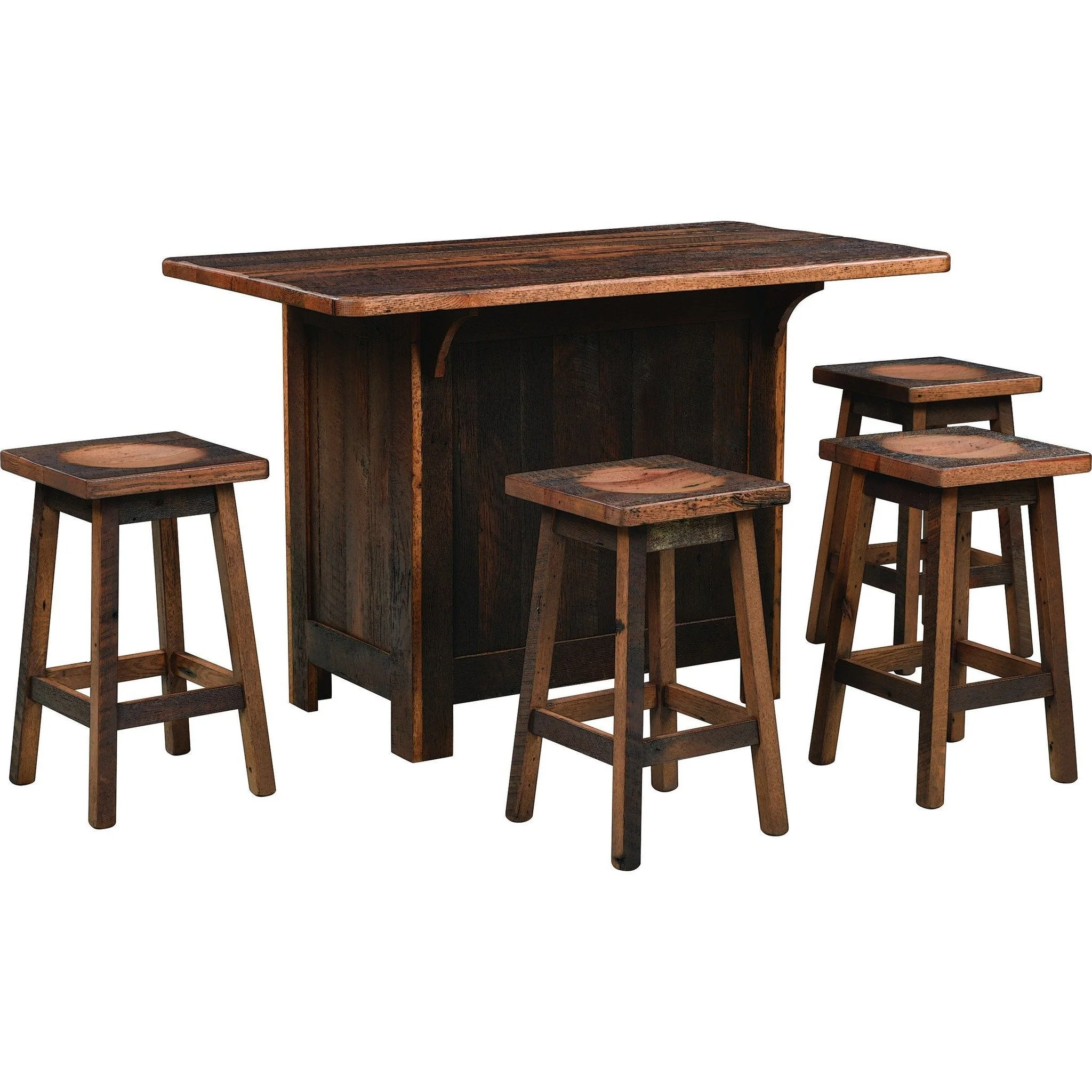 QW Amish Greenville Reclaimed Stool - Image 2