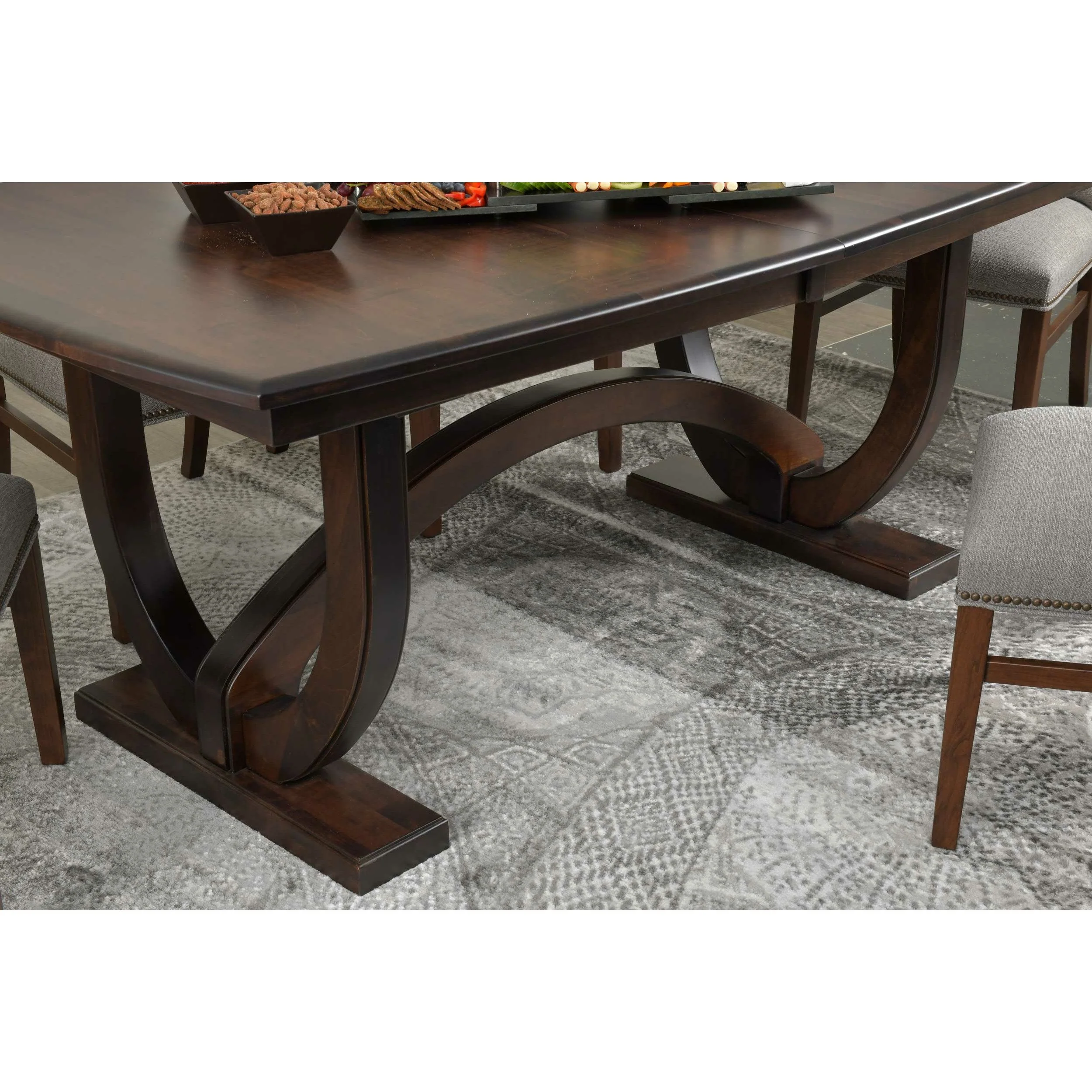 QW Amish Hamilton 7pc Set w/ Upholstered Chairs - Image 8