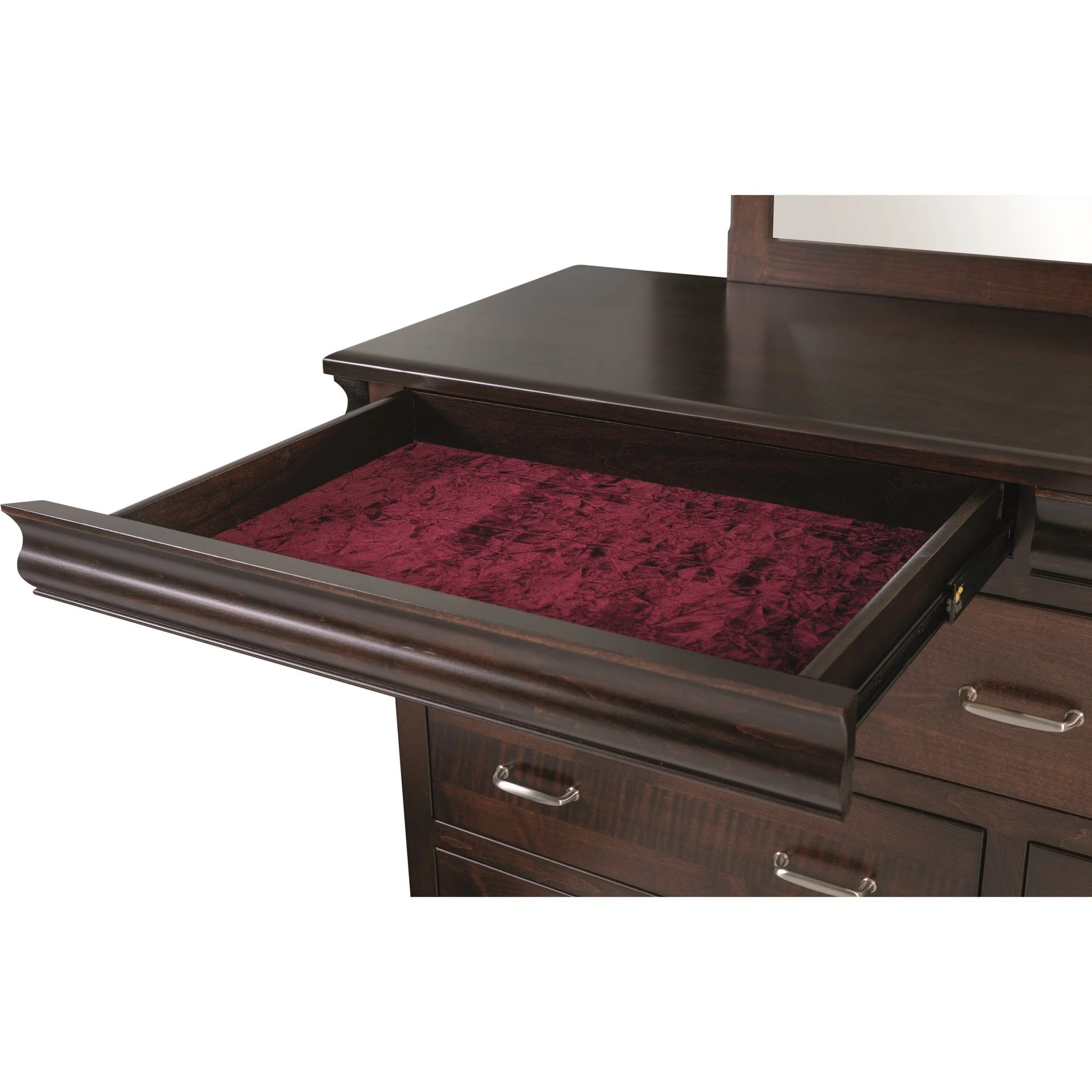 QW Amish Hampton Low Dresser & Optional Mirror - Image 3