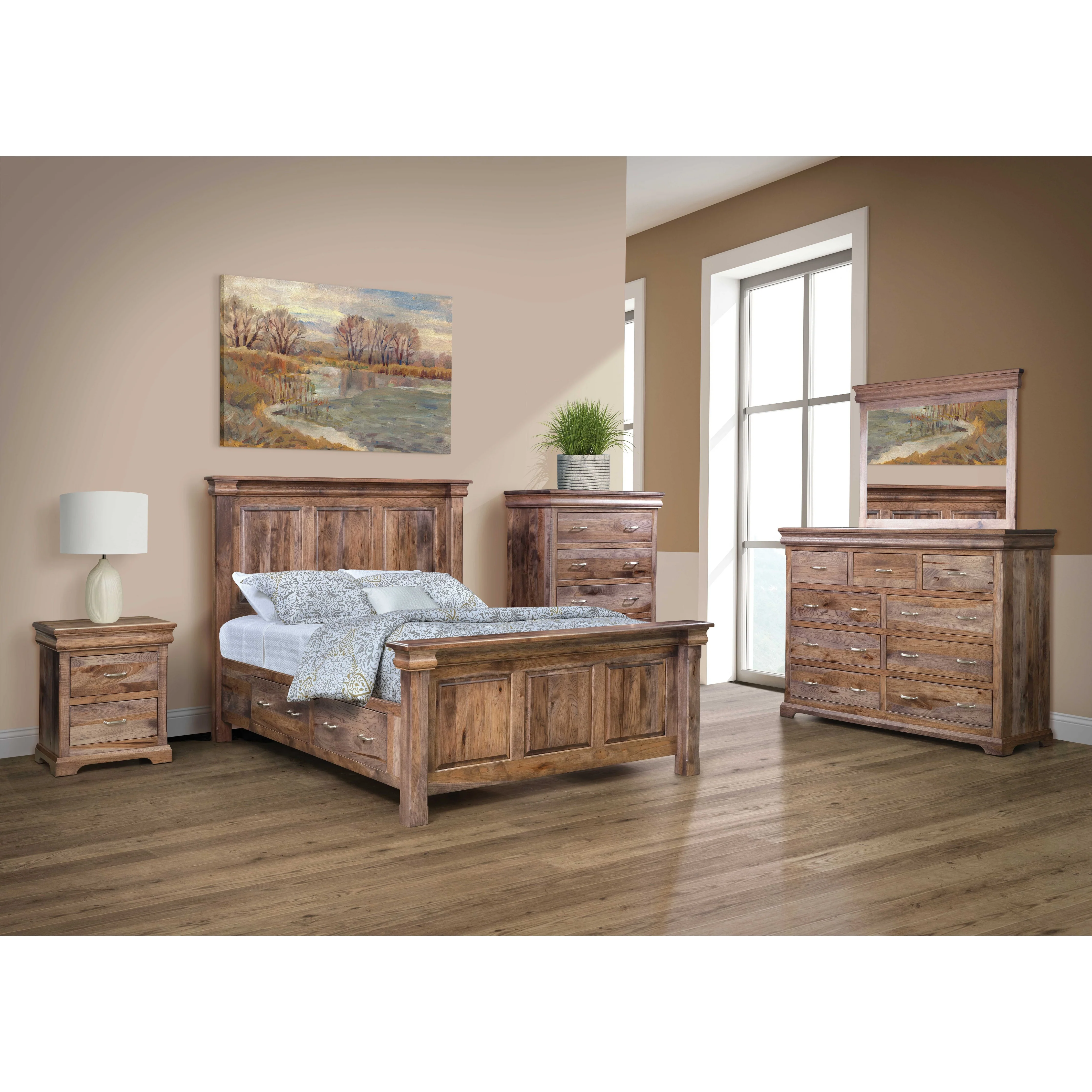QW Amish Hampton Tall Dresser & Optional Mirror - Image 3