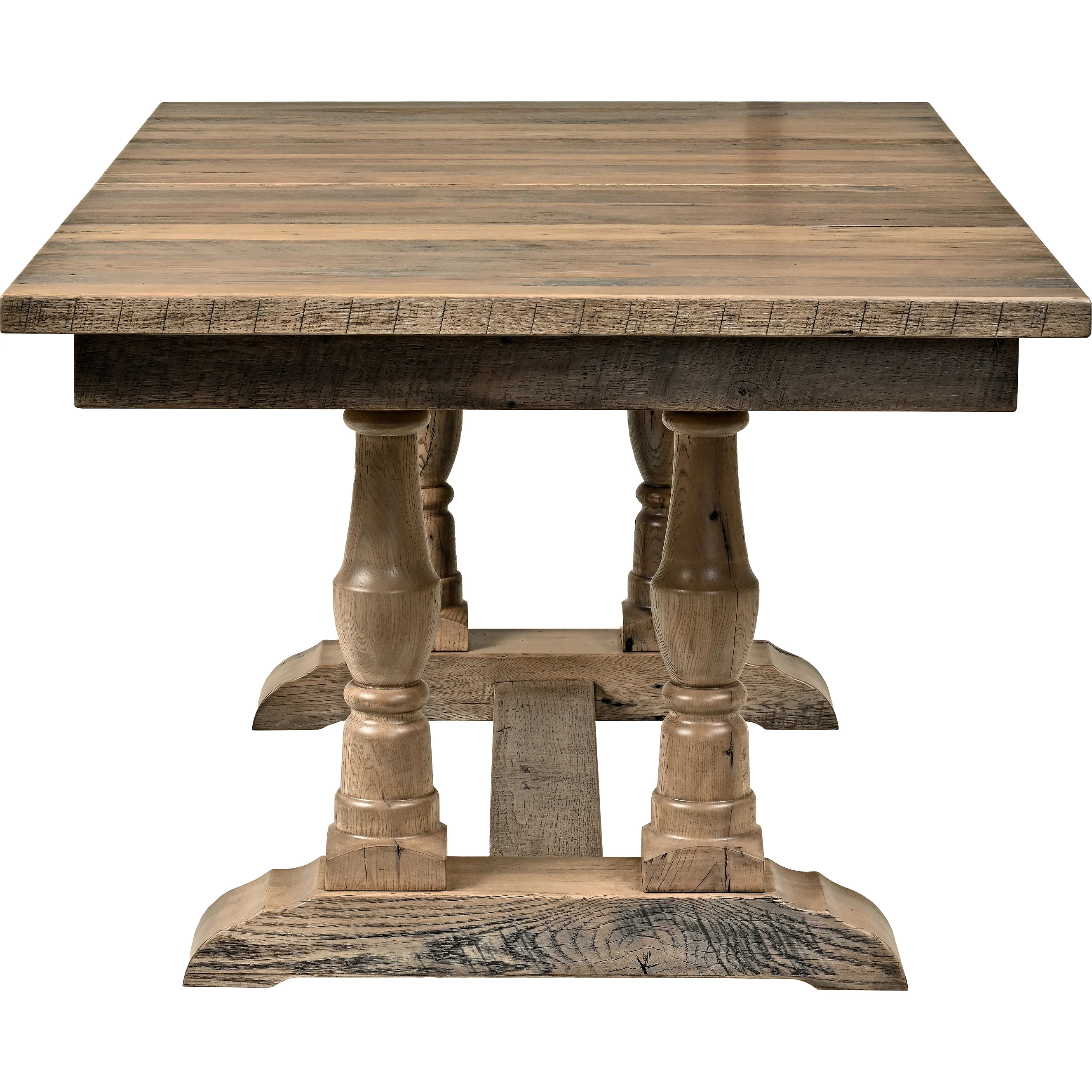 QW Amish Harlow Reclaimed Barnwood Table - Image 4