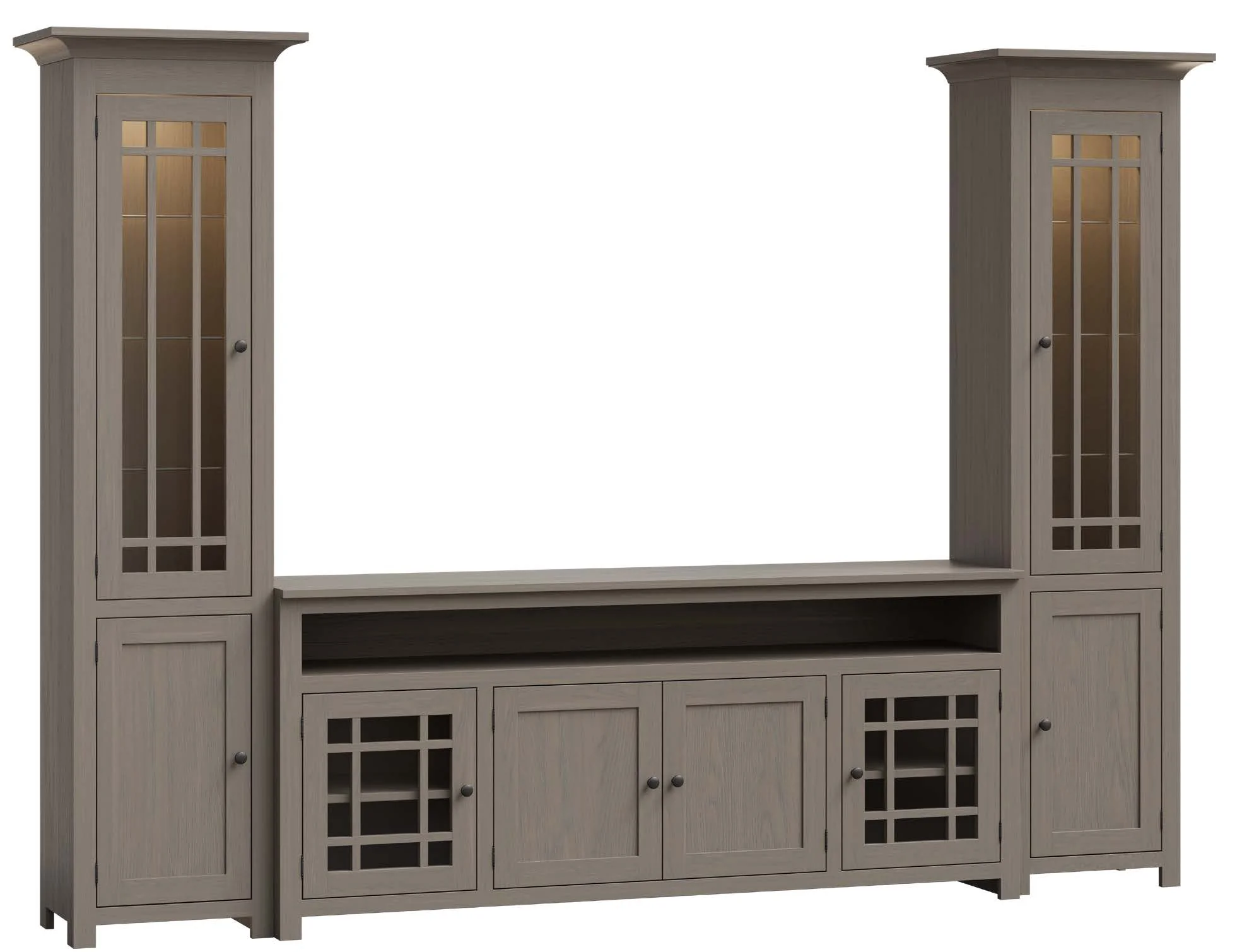 QW Amish Harold Entertainment Center