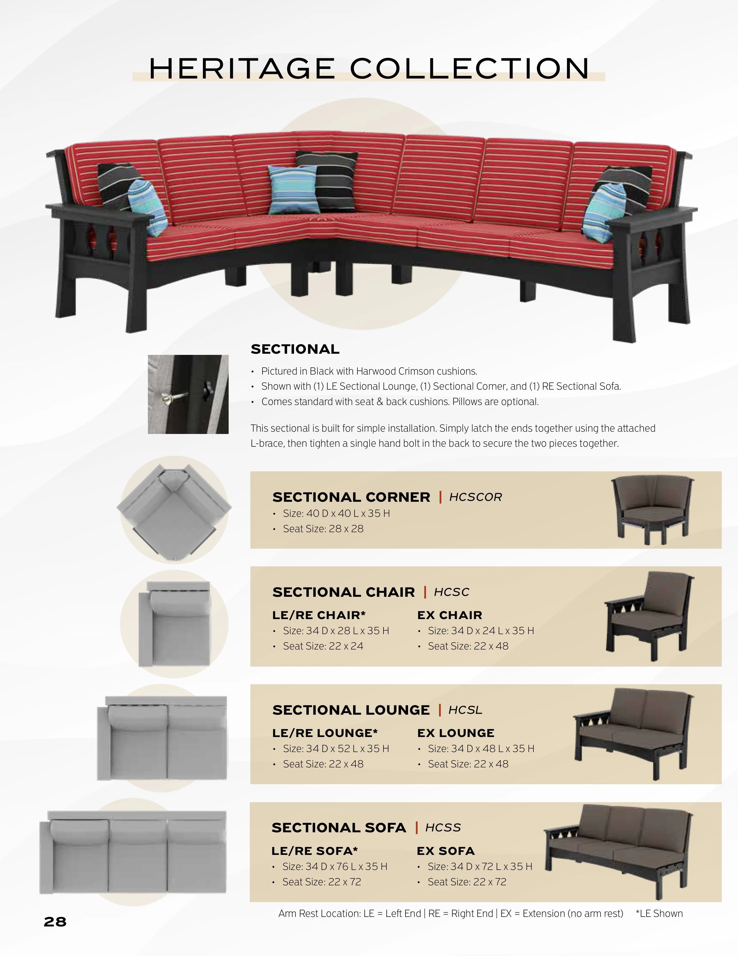 QW Amish Heritage Sectional - Image 7