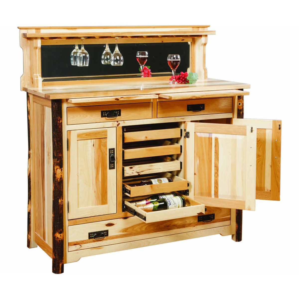 QW Amish Hickory Log Buffet - Image 2