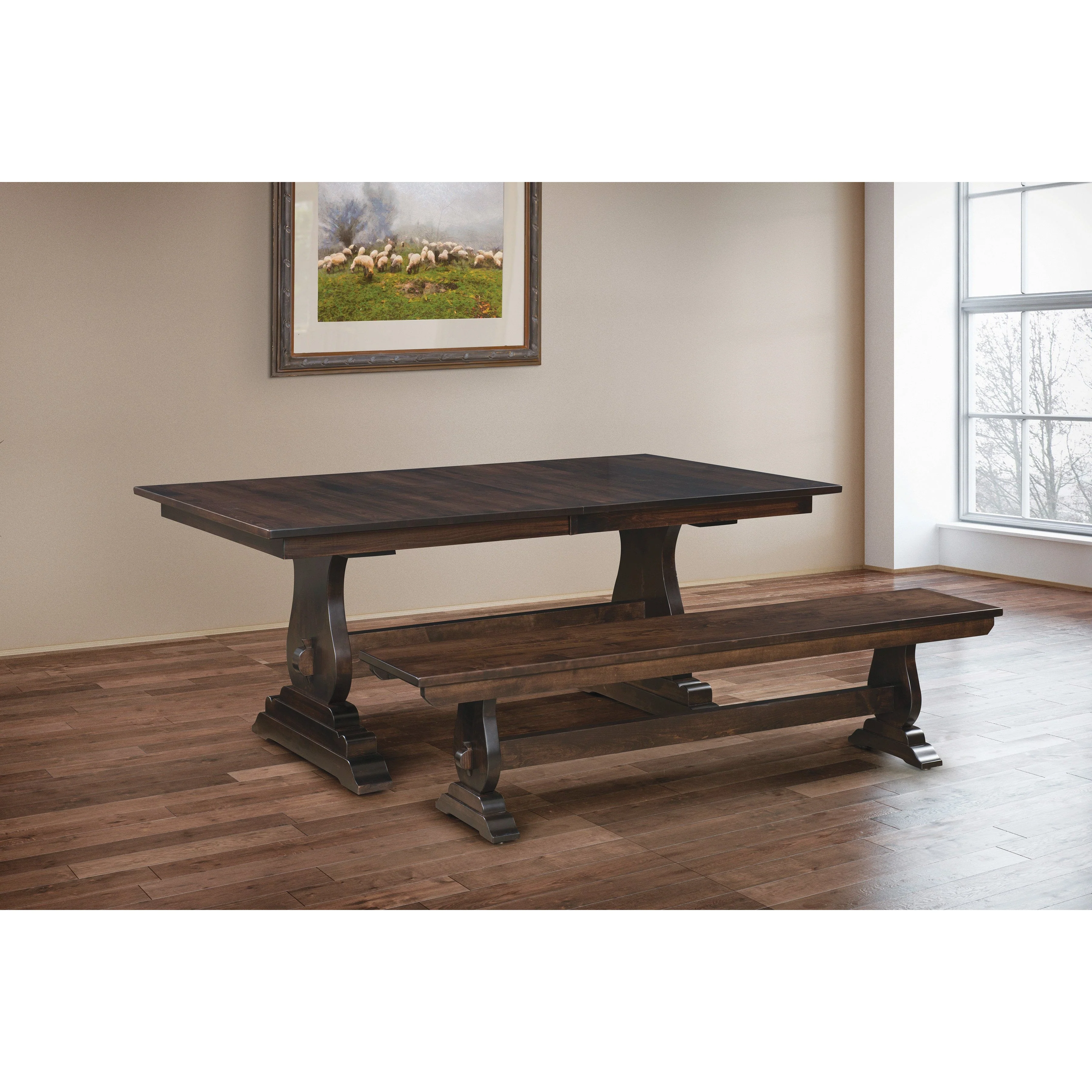 QW Amish Holland Trestle Table - Image 2