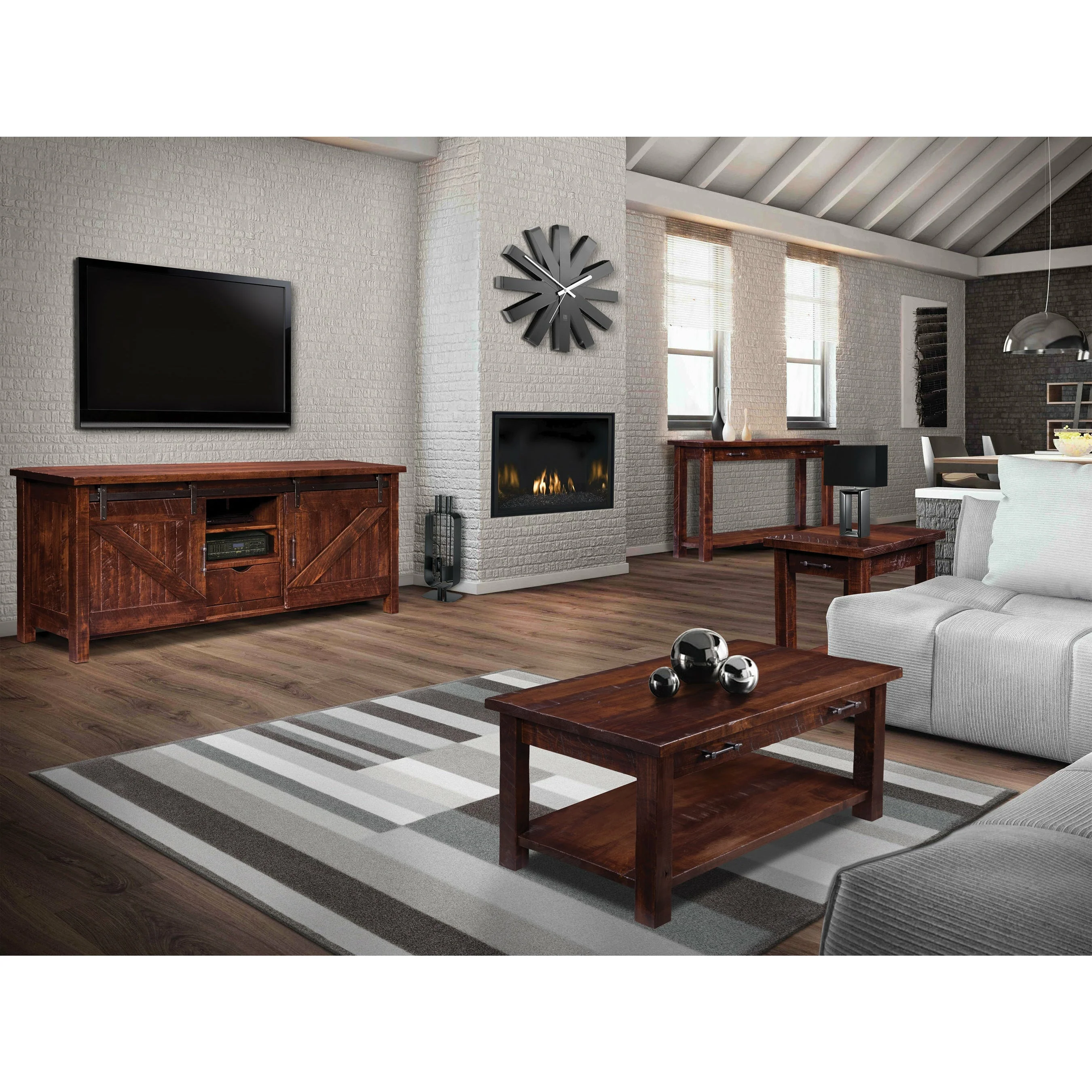 QW Amish Houston 60" Media Console - Image 2