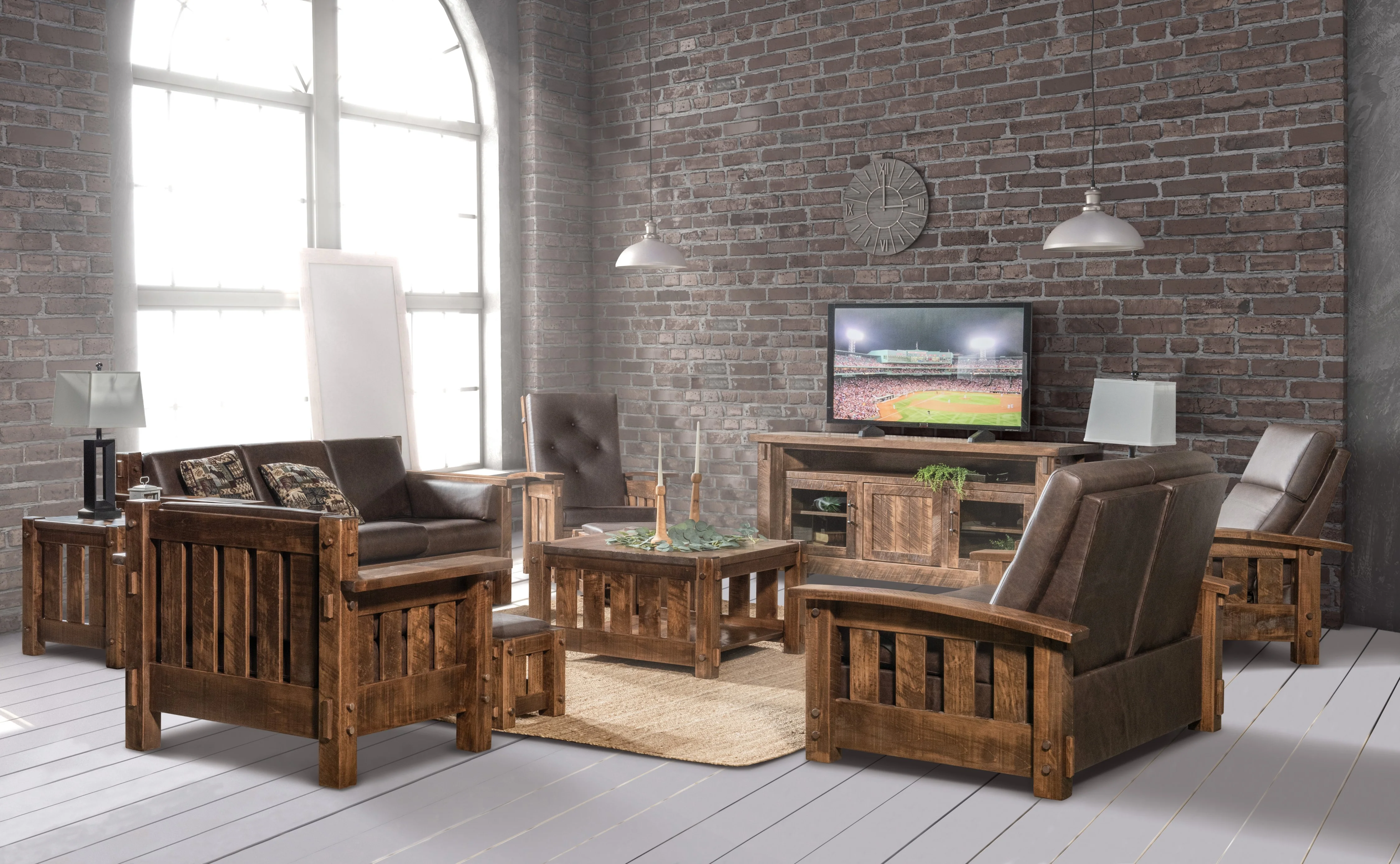 QW Amish Houston Stationary Sofa - Image 5