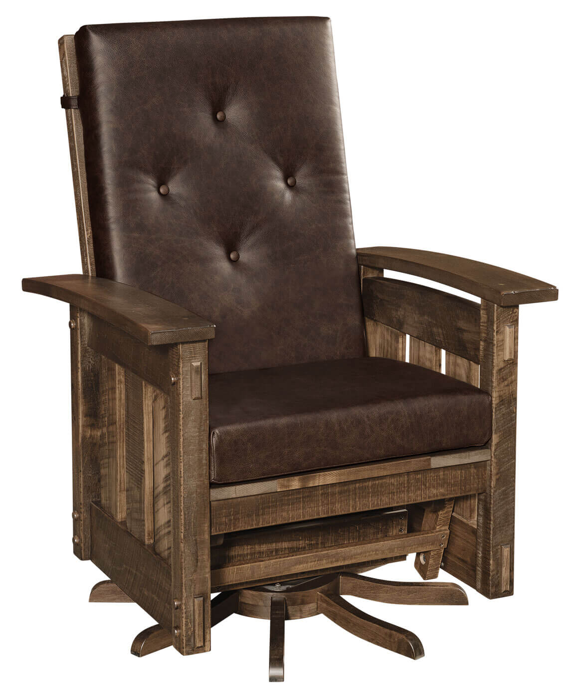 QW Amish Houston Swivel Glider