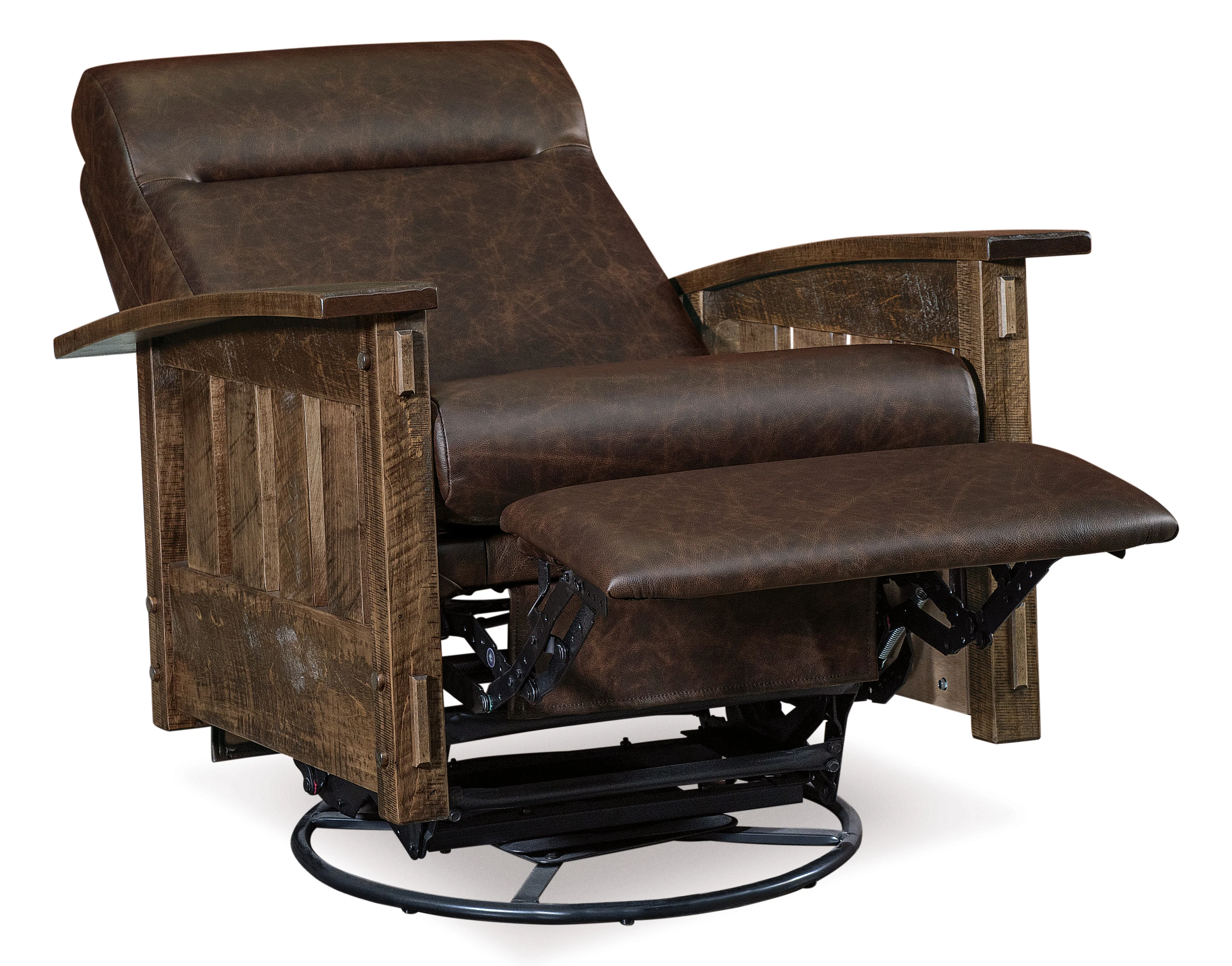 QW Amish Houston Swivel Glider Recliner - Image 4