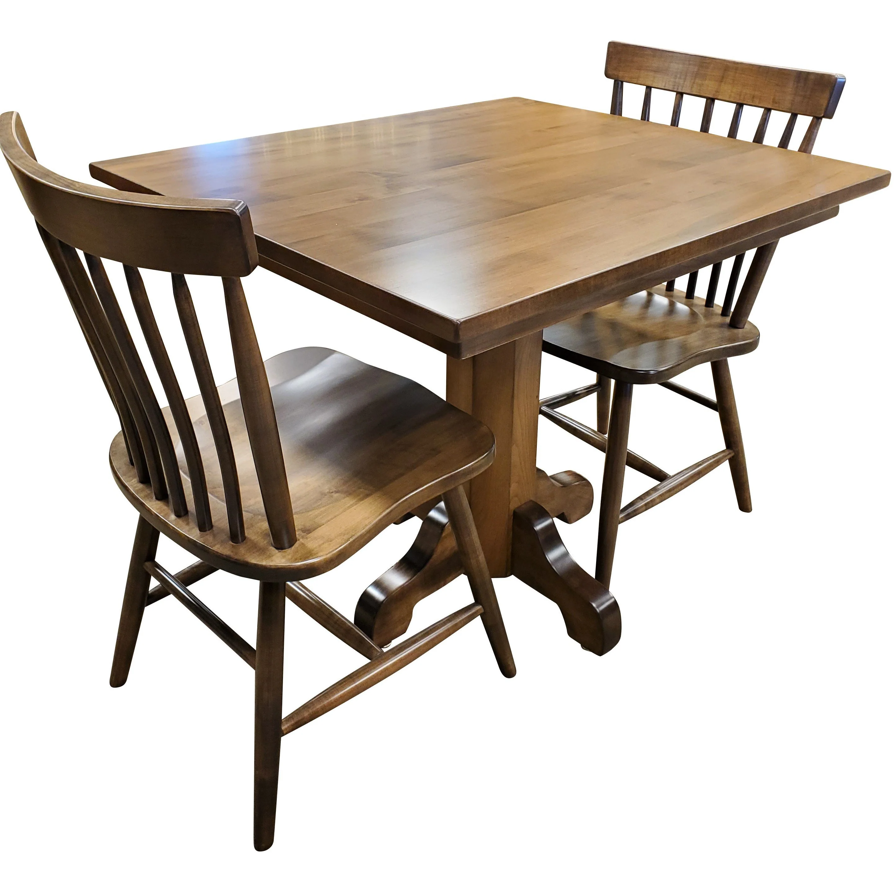 QW Amish Island Pedestal Table - Image 2
