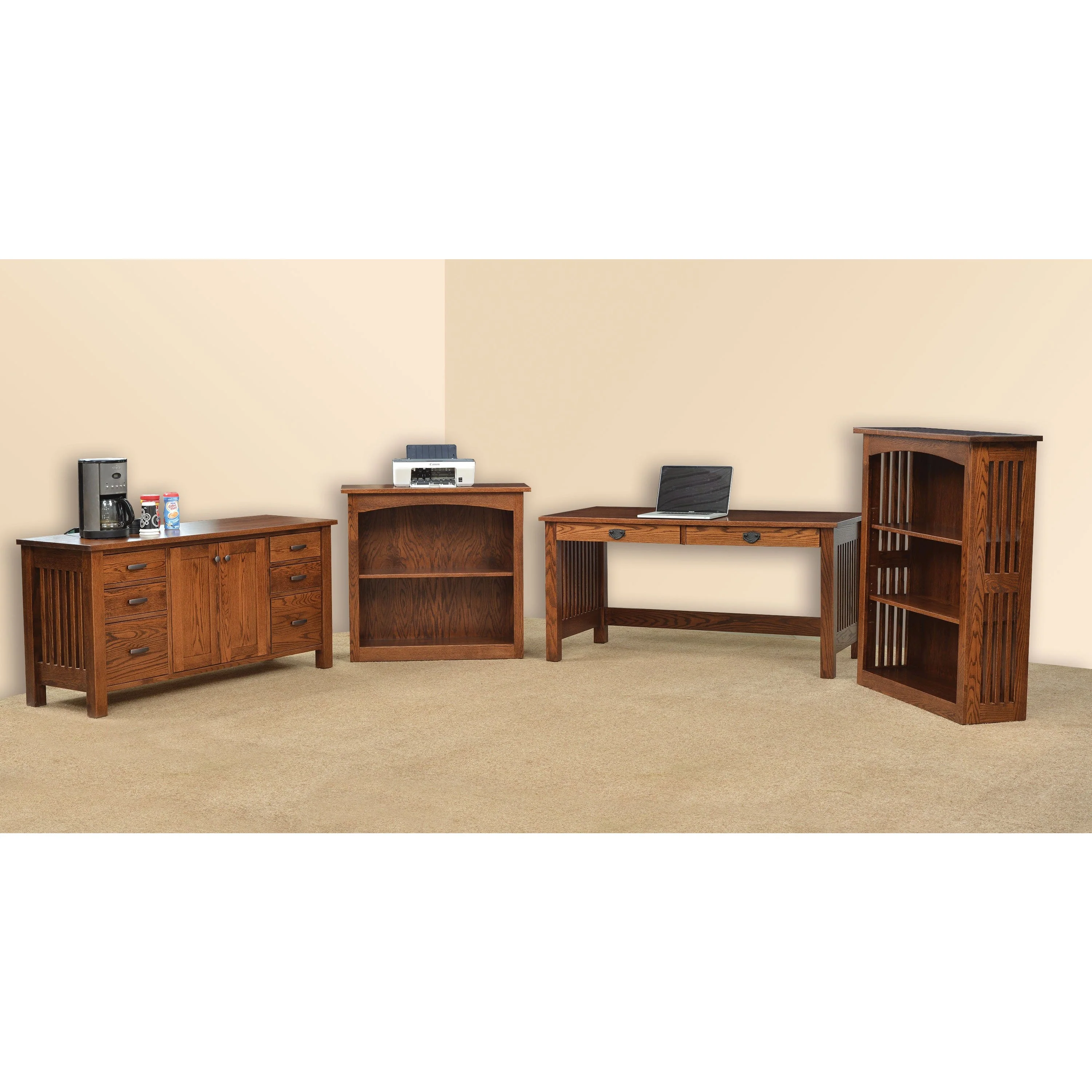 QW Amish JD Mission 62" Writing Desk - Image 3