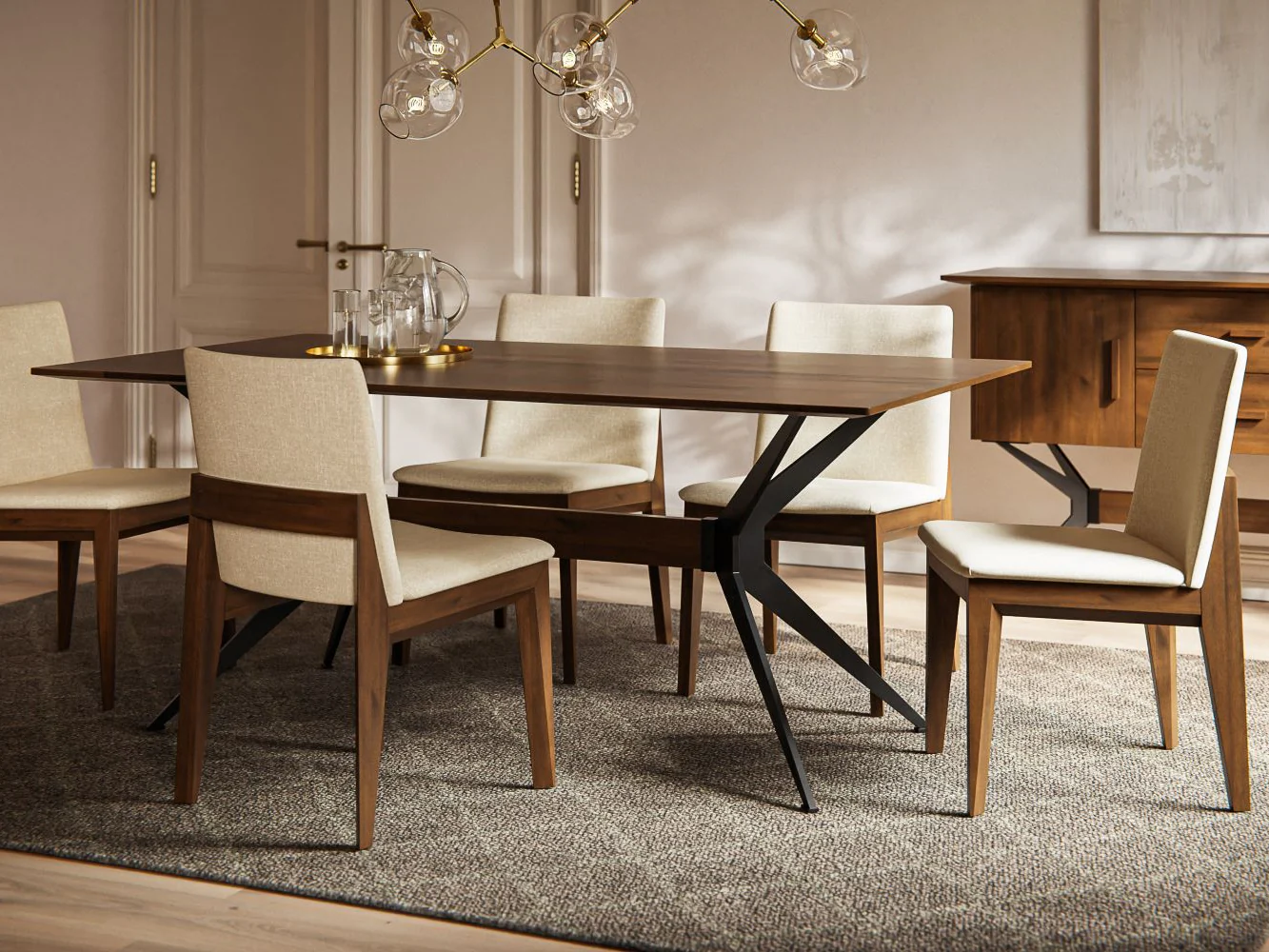QW Amish Jefferson 7pc Dining Set