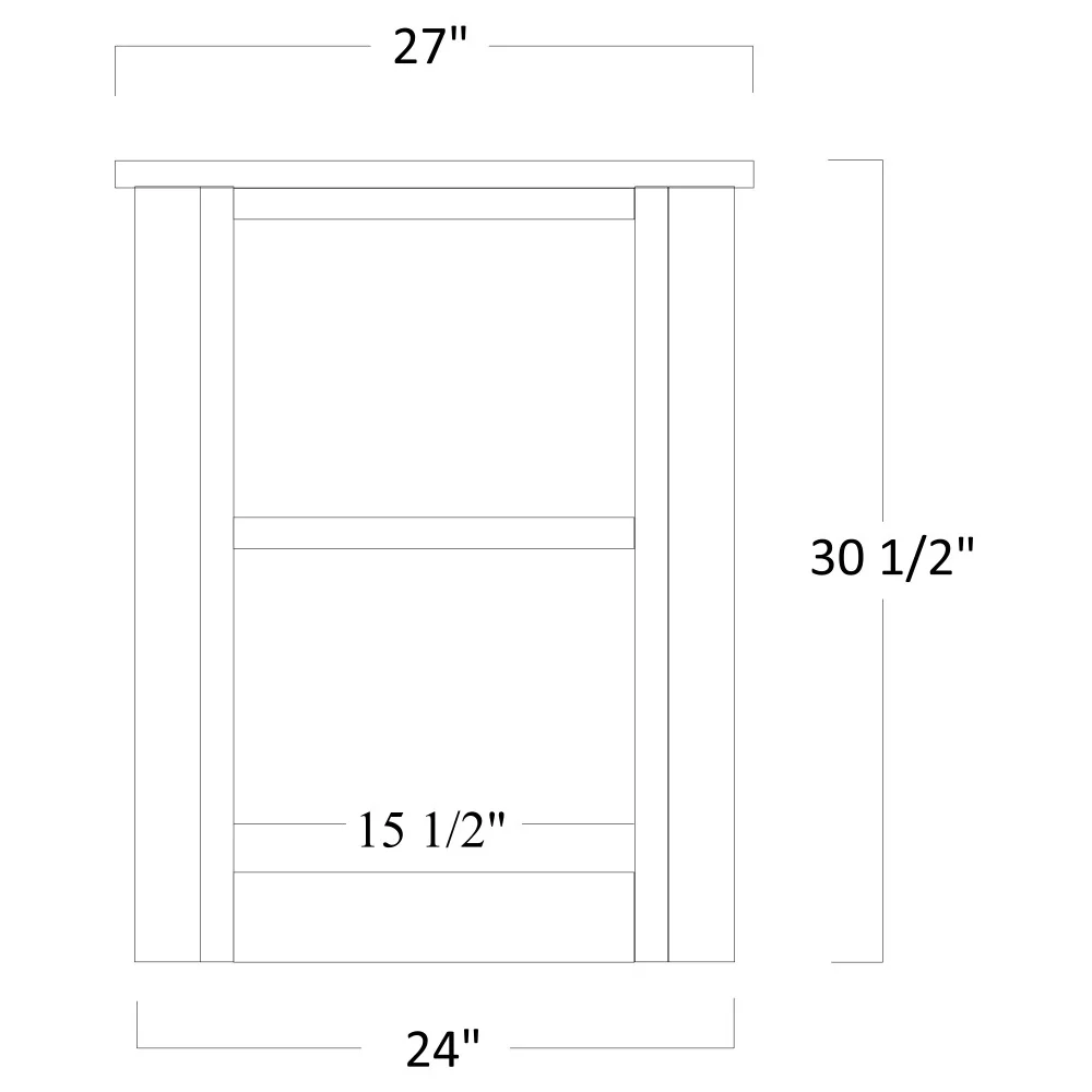 QW Amish Jefferson End Table - Image 2