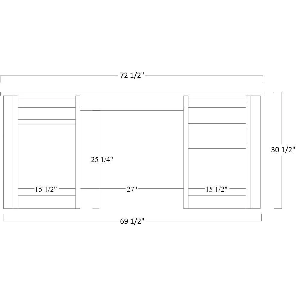 QW Amish Jefferson Credenza & Optional Hutch - Image 4