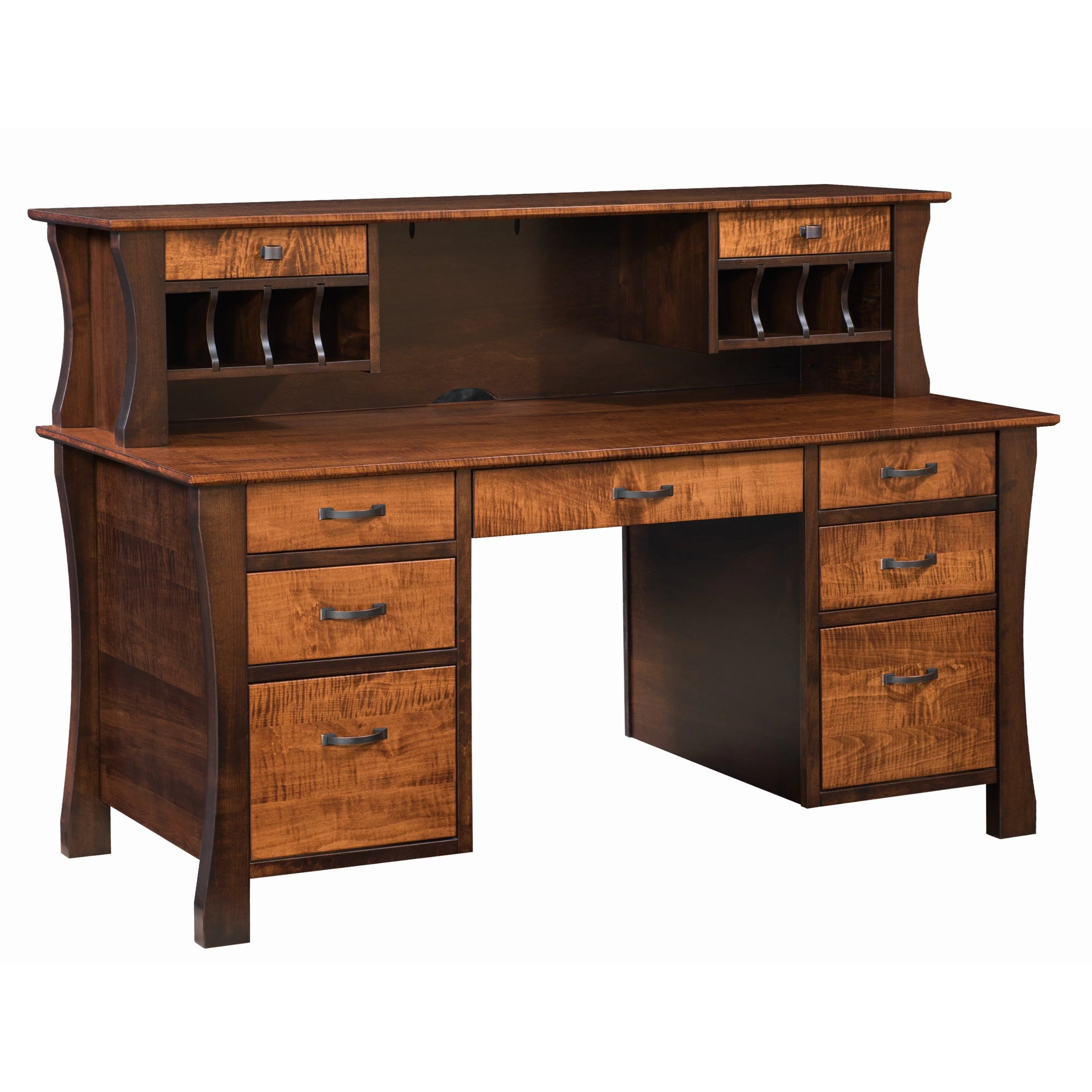 QW Amish Kapernaum Desk w/ Optional Low Hutch - Image 2