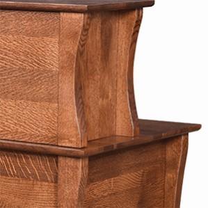 QW Amish Kapernaum Desk w/ Optional Low Hutch - Image 3