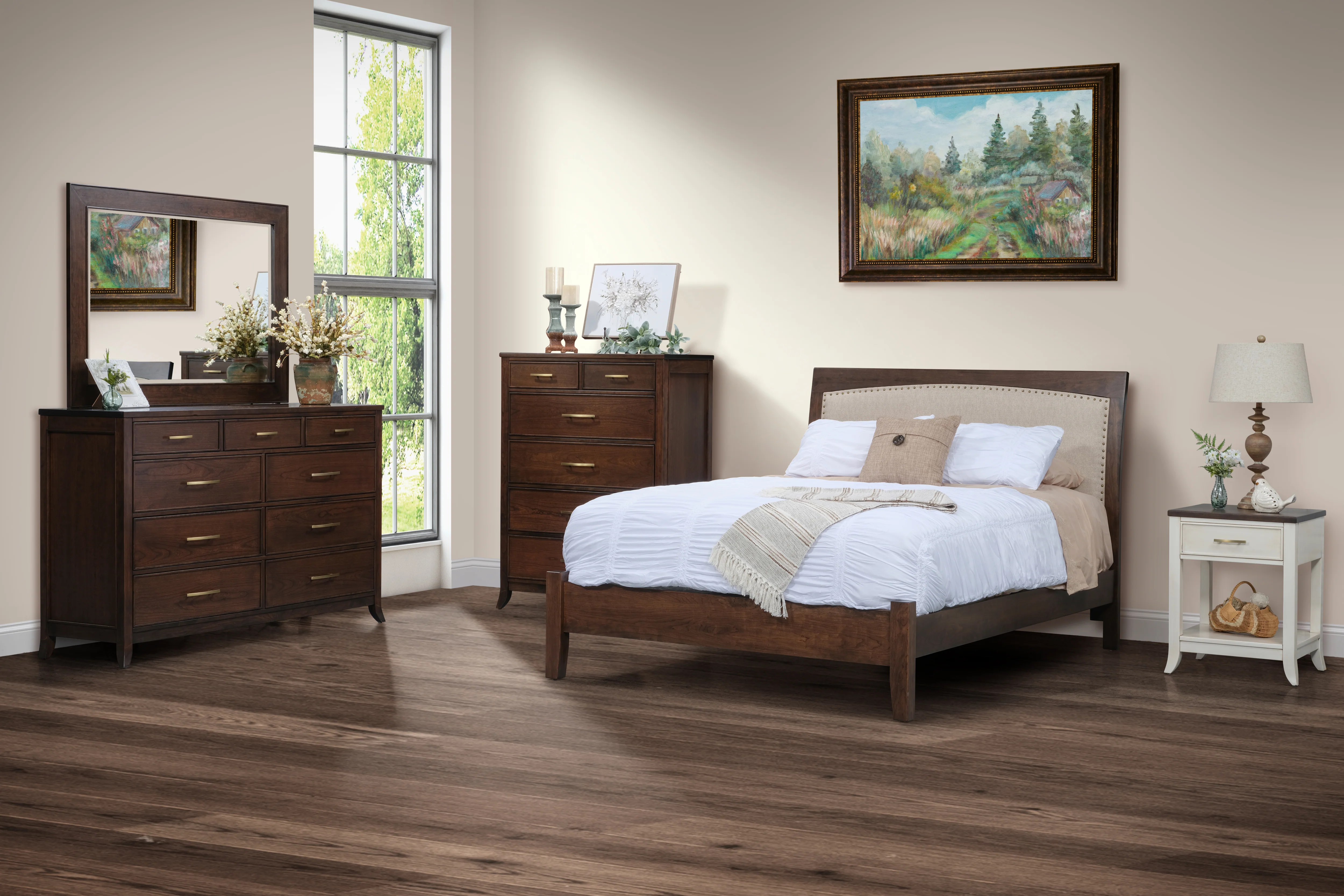 QW Amish Kingston 3-Drawer Nightstand - Image 2