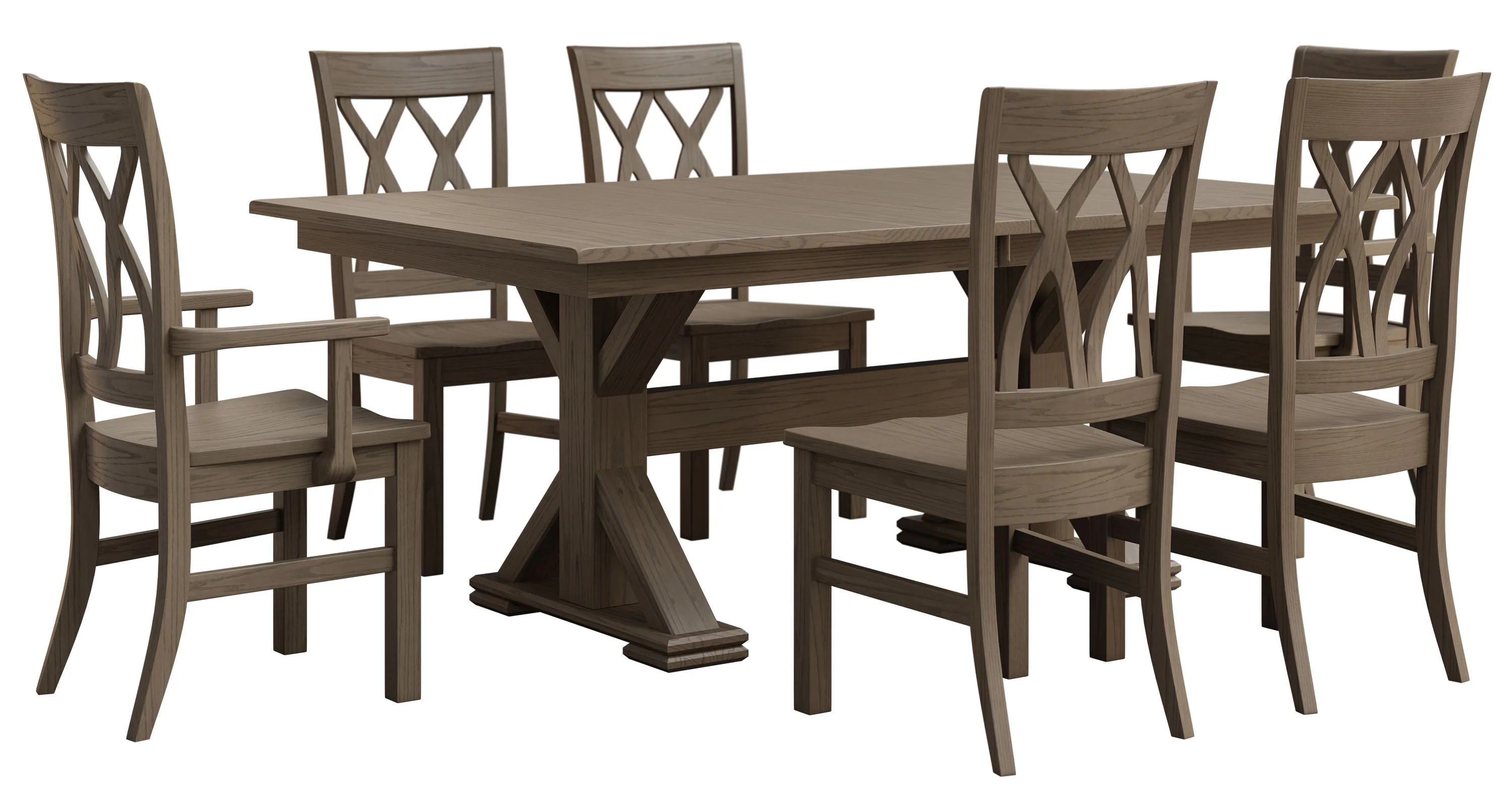 QW Amish Kula 'X' 7pc Dining Set - Image 2