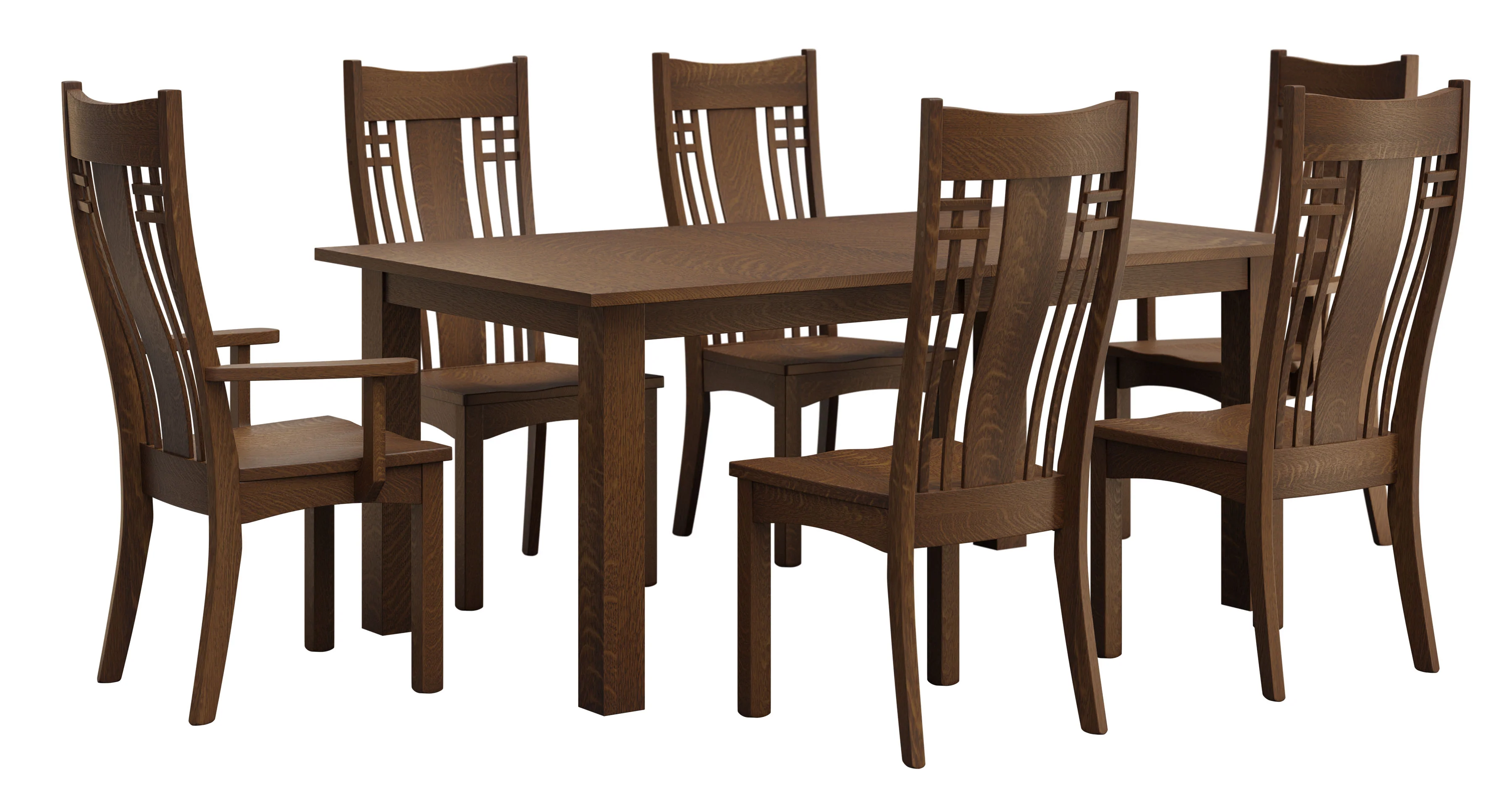 QW Amish Larson Mission Arm Chair - Image 2