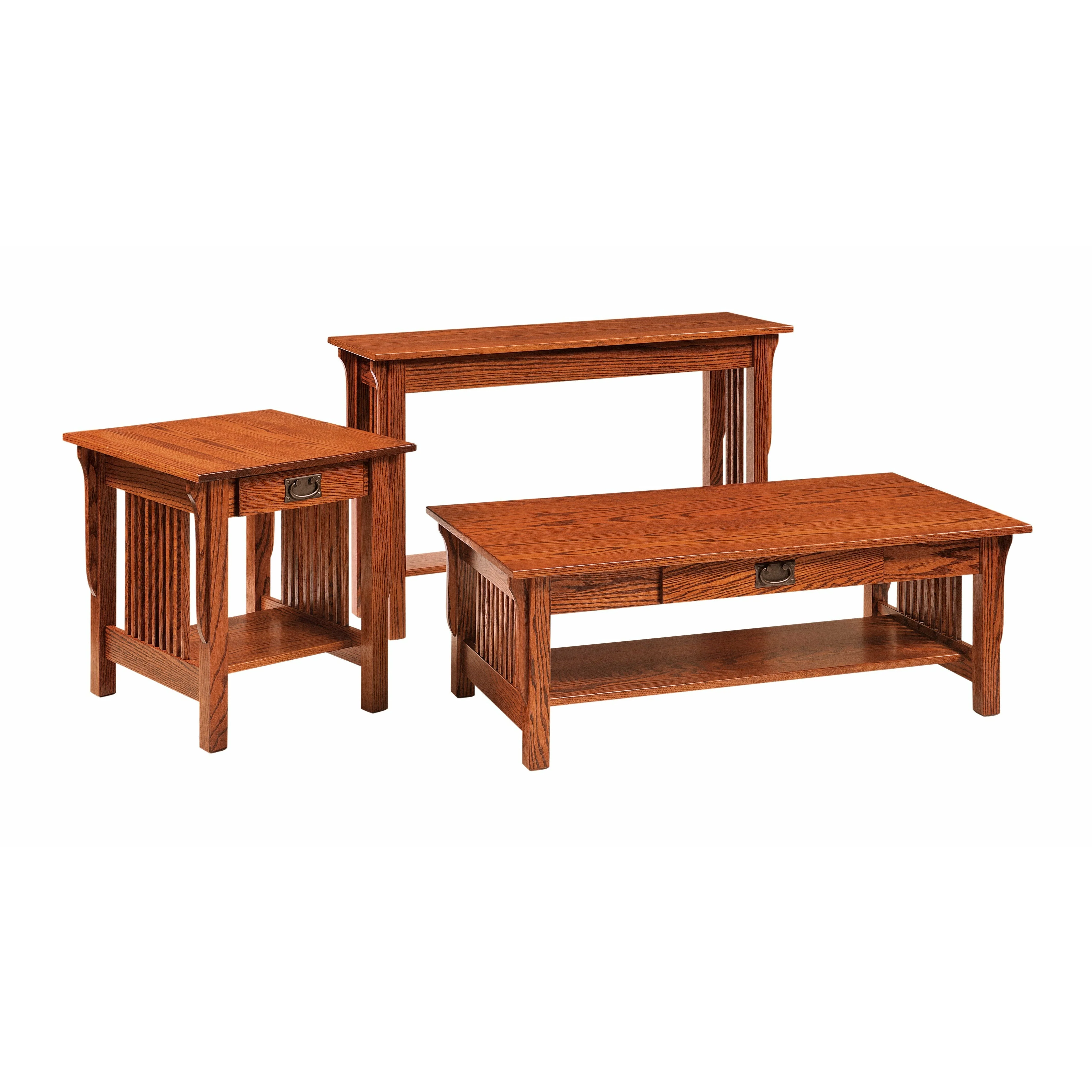 QW Amish Leah Mission Wedge Table - Image 2