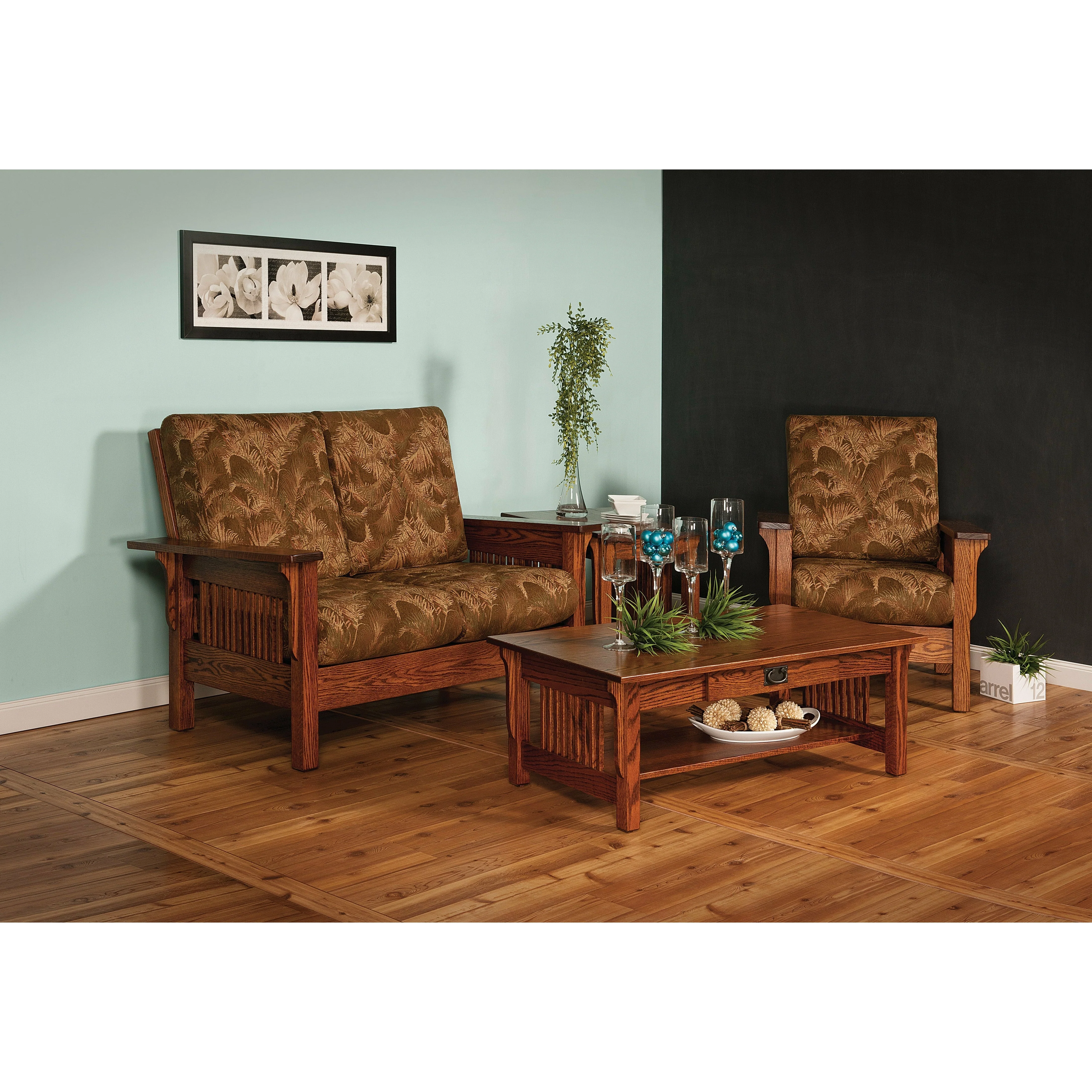 QW Amish Leah Mission Wedge Table - Image 3