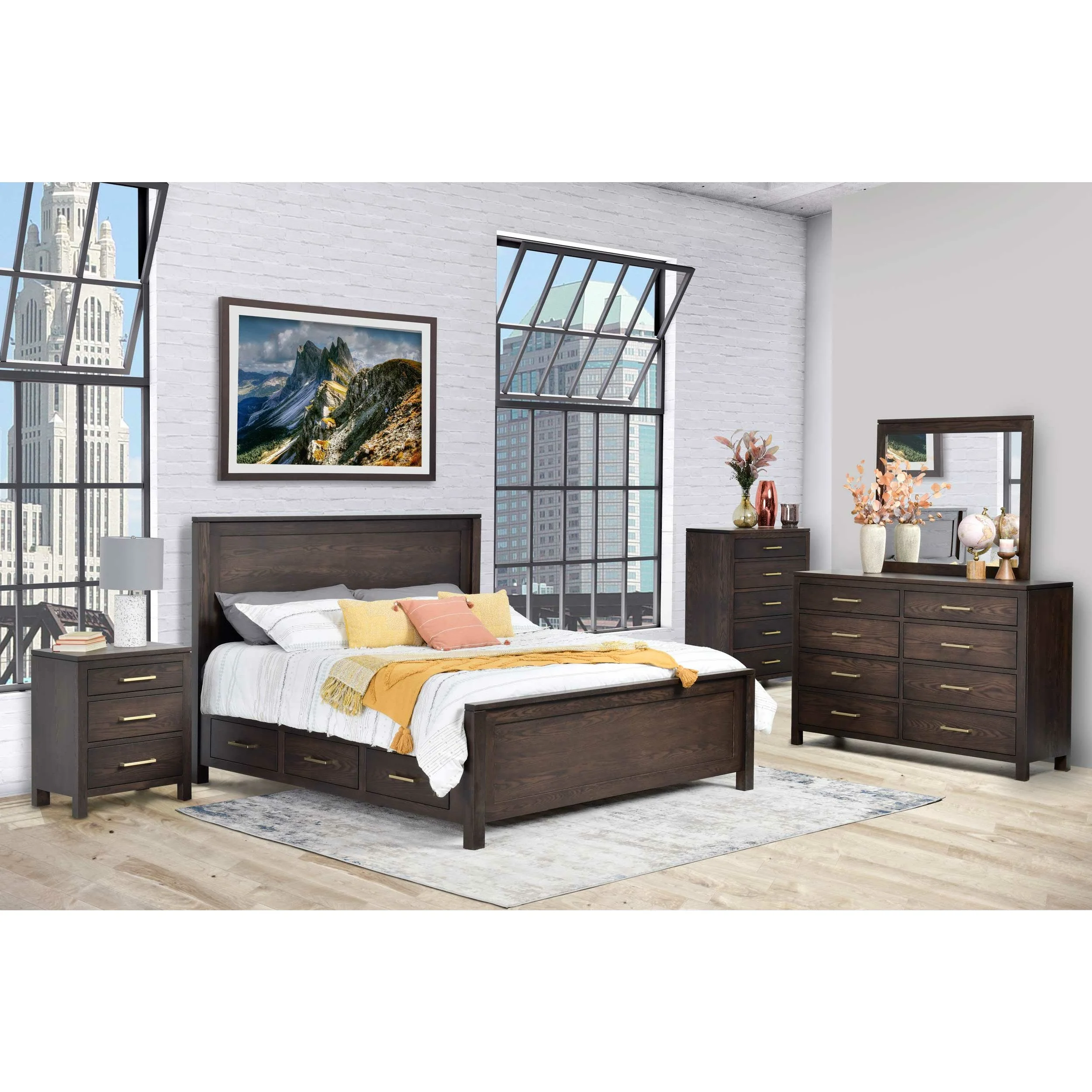 QW Amish Leon 6 Drawer Storage Bed - Image 2