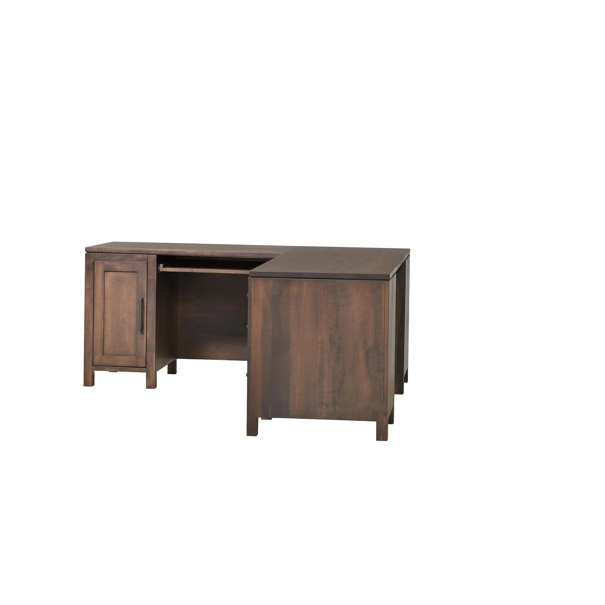 QW Amish Leon L Shape Desk w/ Optional Hutch - Image 10