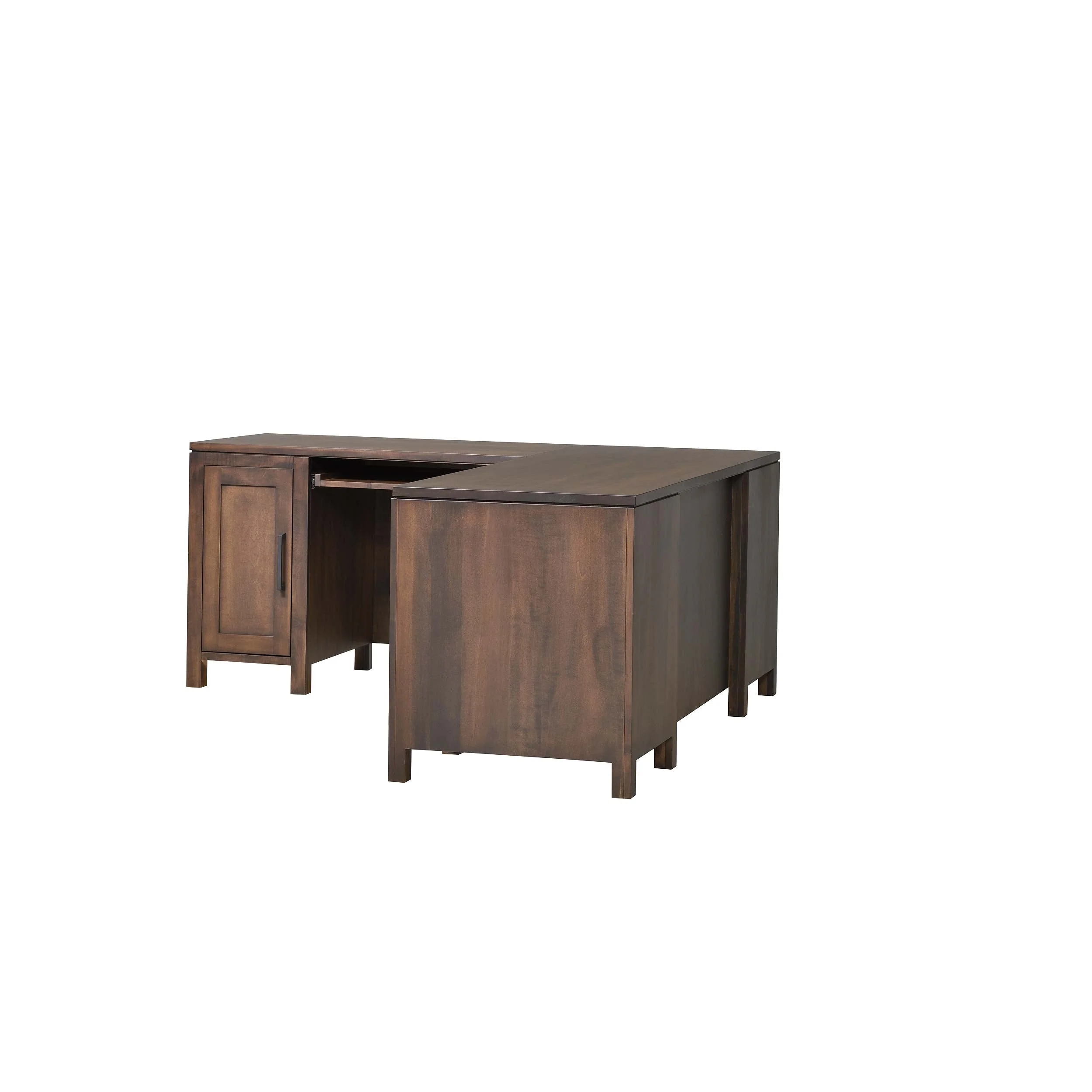 QW Amish Leon L Shape Desk w/ Optional Hutch - Image 11