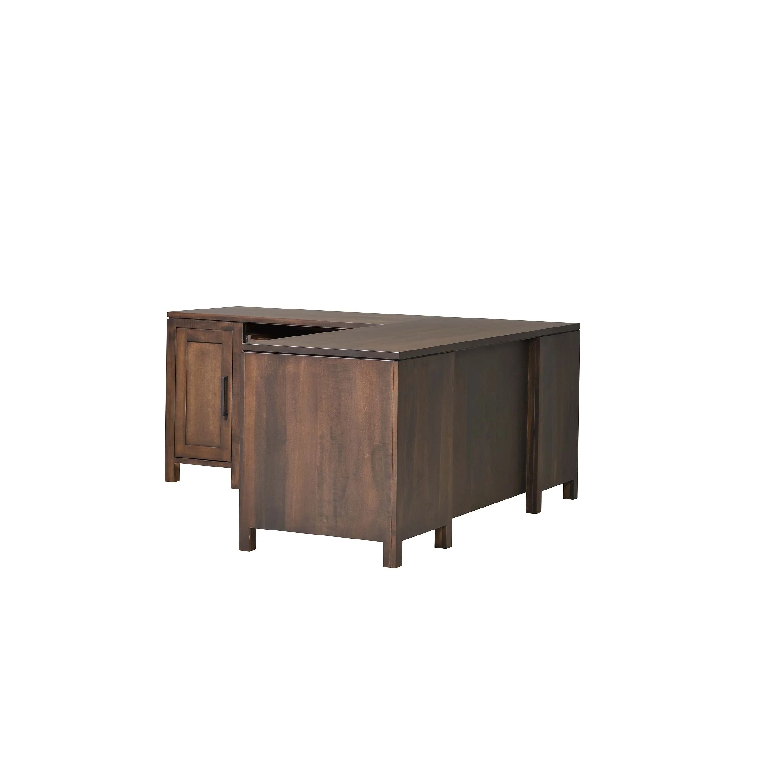 QW Amish Leon L Shape Desk w/ Optional Hutch - Image 12
