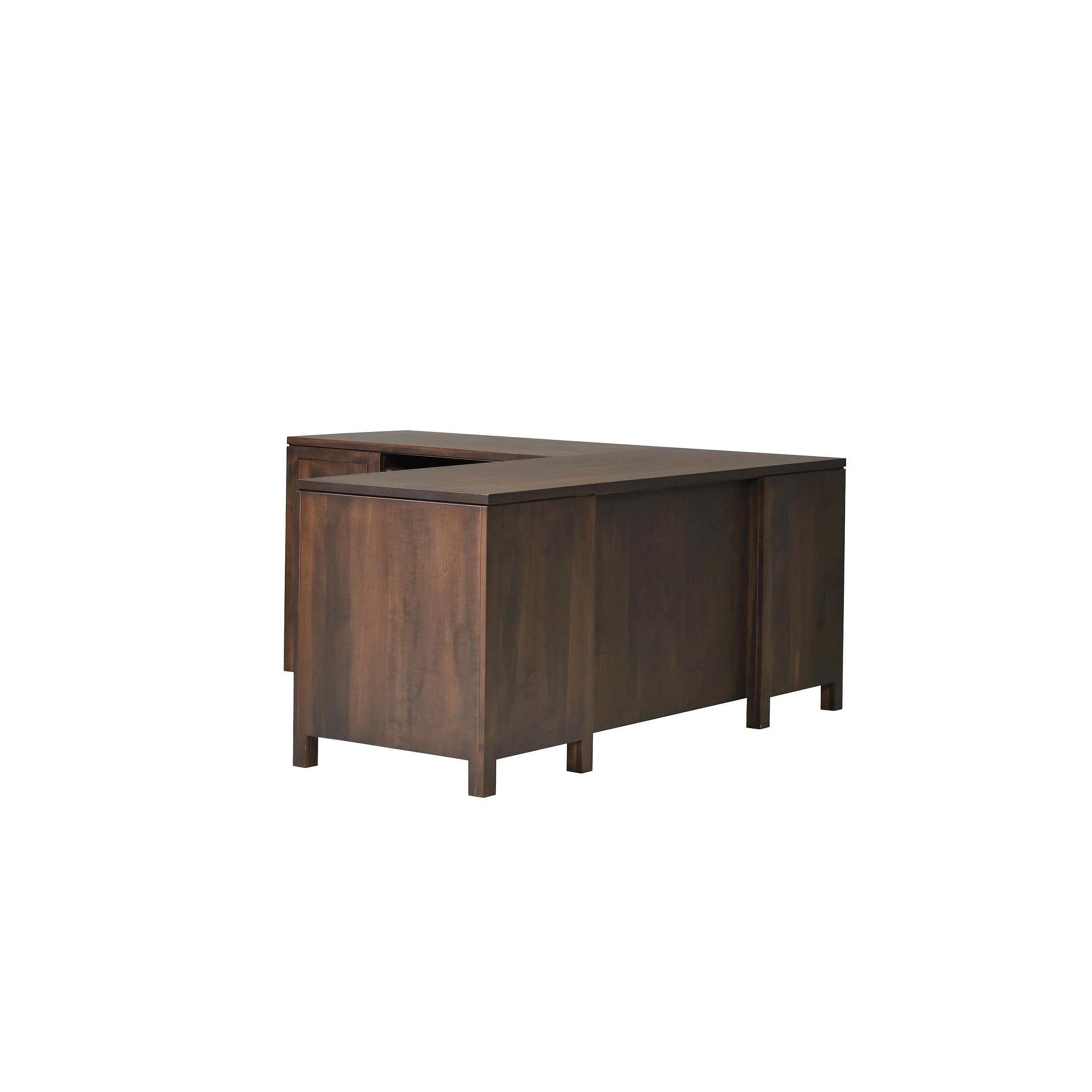 QW Amish Leon L Shape Desk w/ Optional Hutch - Image 13
