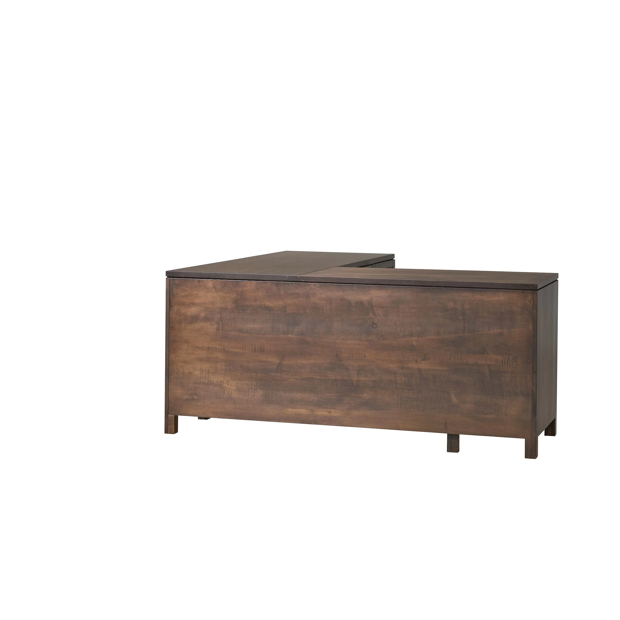 QW Amish Leon L Shape Desk w/ Optional Hutch - Image 29