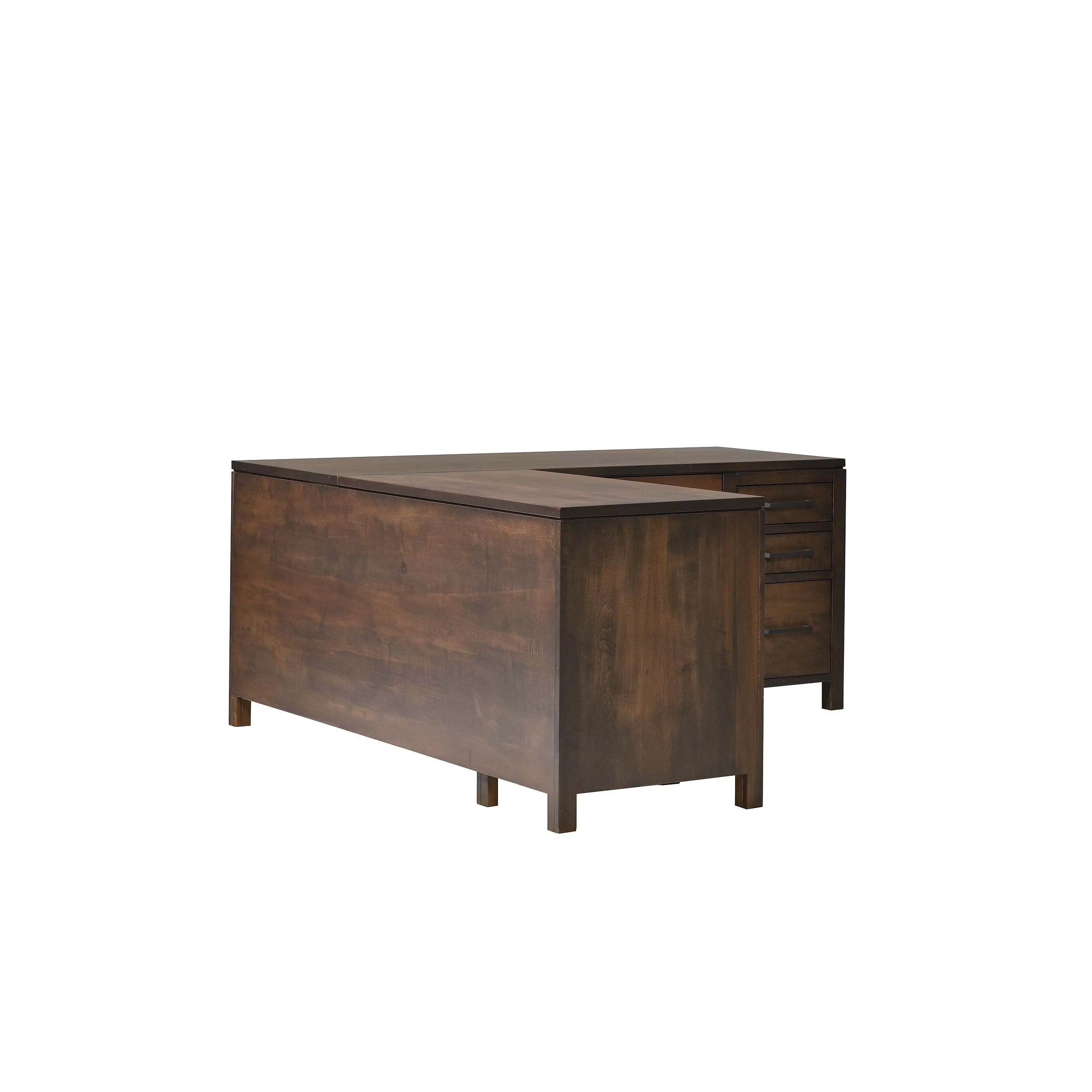 QW Amish Leon L Shape Desk w/ Optional Hutch - Image 33