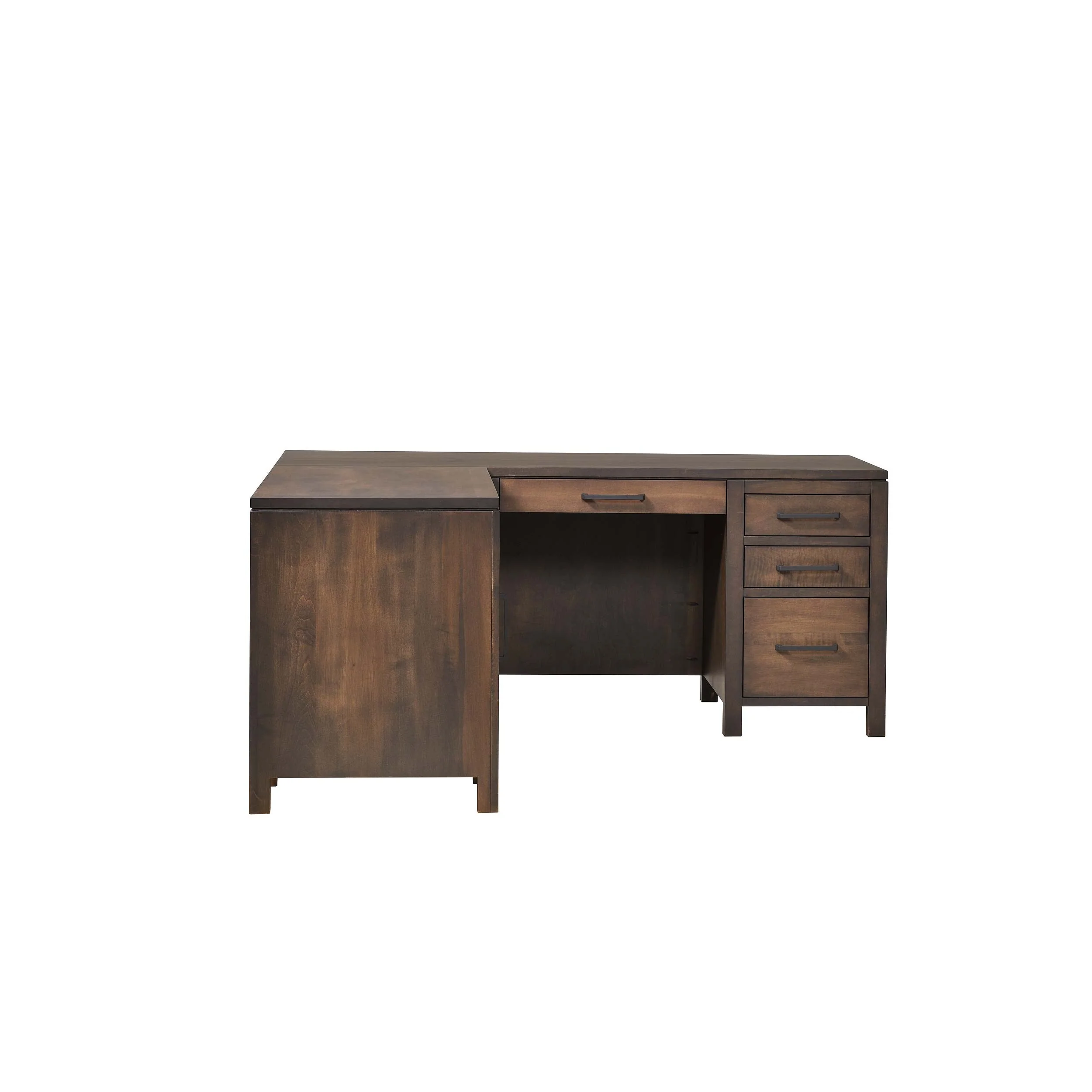QW Amish Leon L Shape Desk w/ Optional Hutch - Image 36