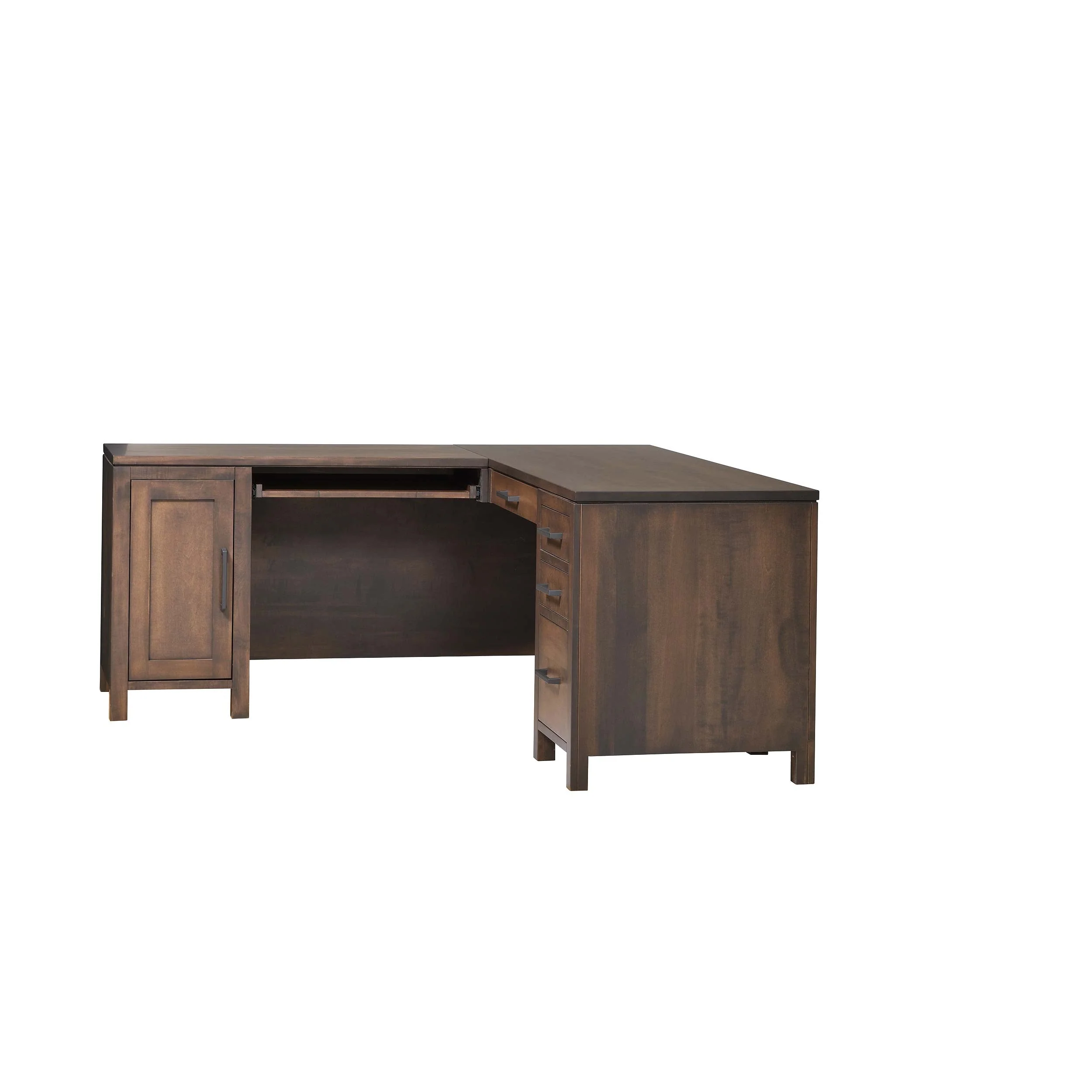 QW Amish Leon L Shape Desk w/ Optional Hutch - Image 8