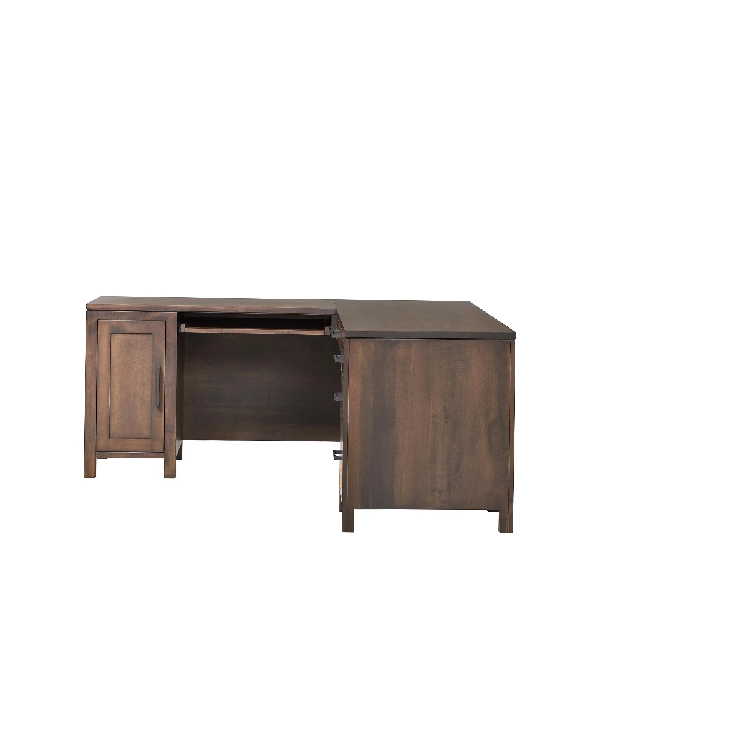 QW Amish Leon L Shape Desk w/ Optional Hutch - Image 9