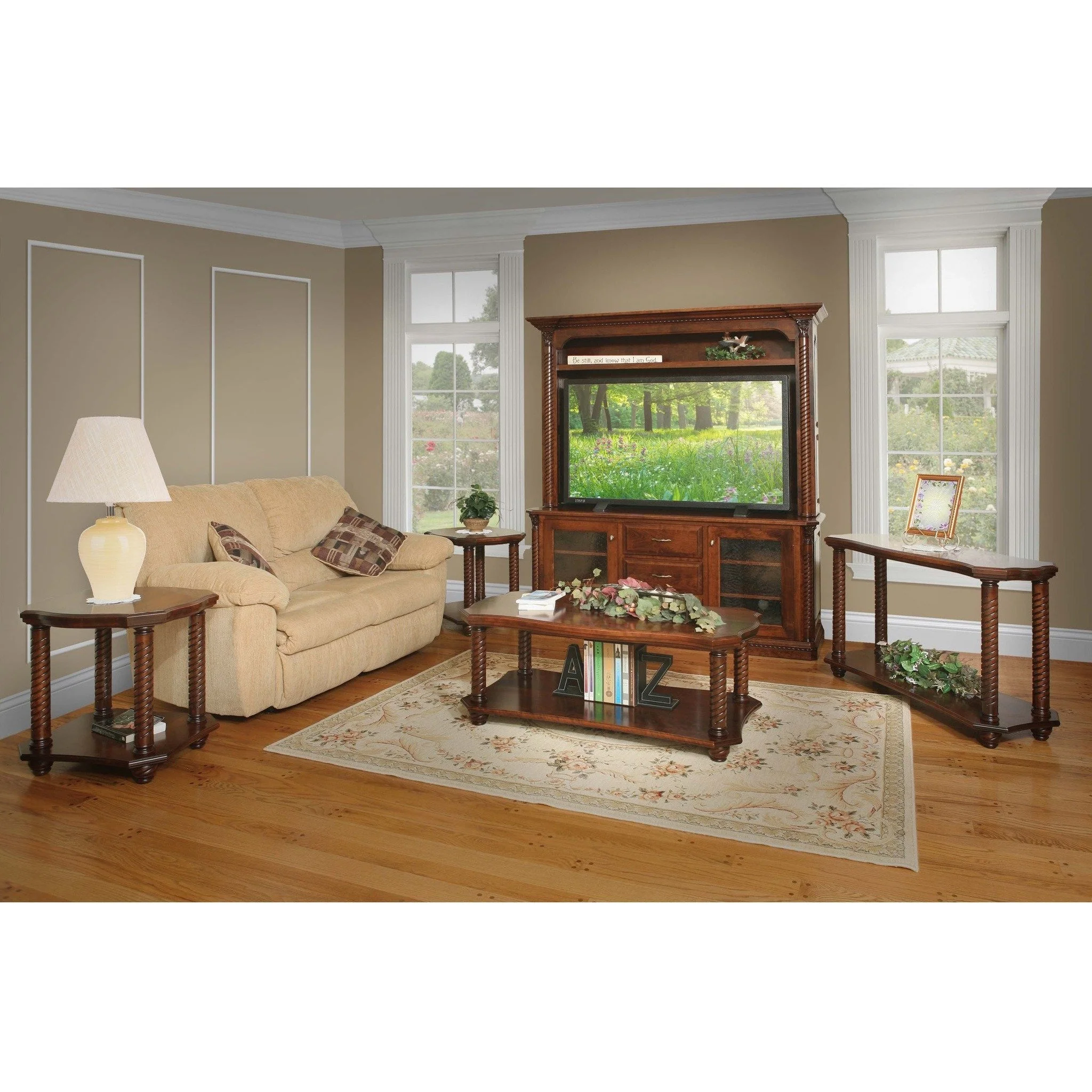 QW Amish Lexington Entertainment Sofa Table - Image 2