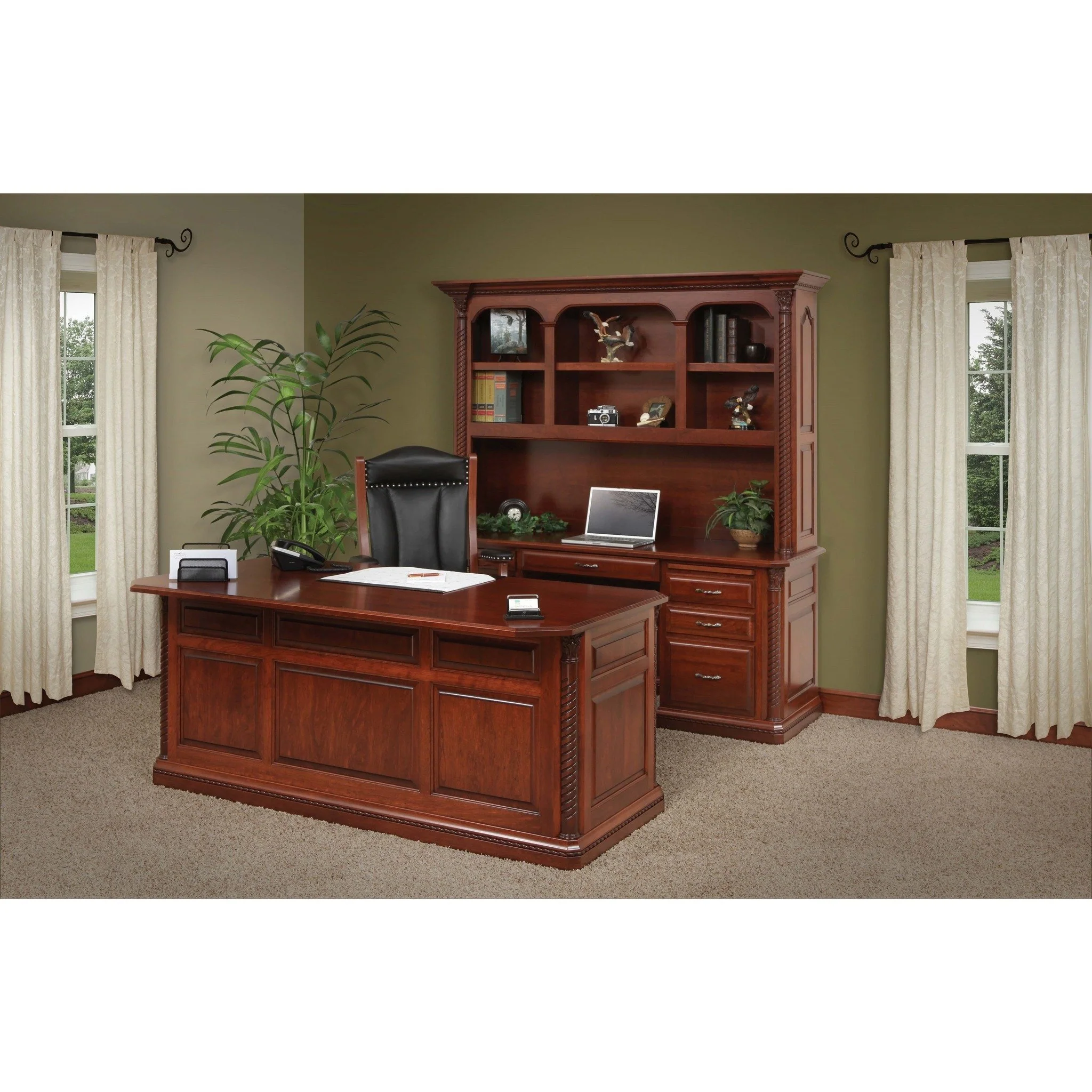 QW Amish Lexington Office Executive Desk - Image 2