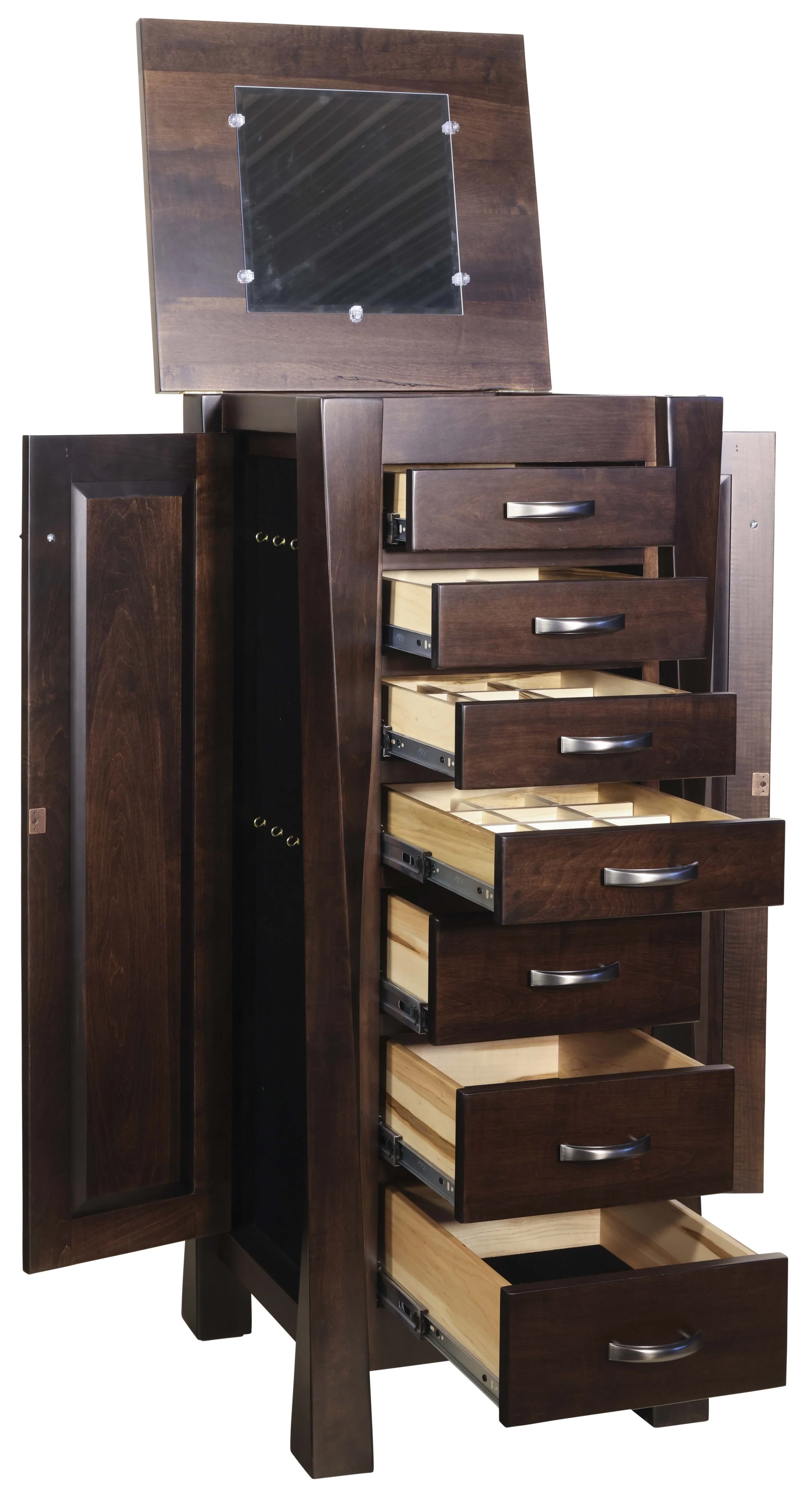 QW Amish Lexington Twist Jewelry Armoire - Image 2