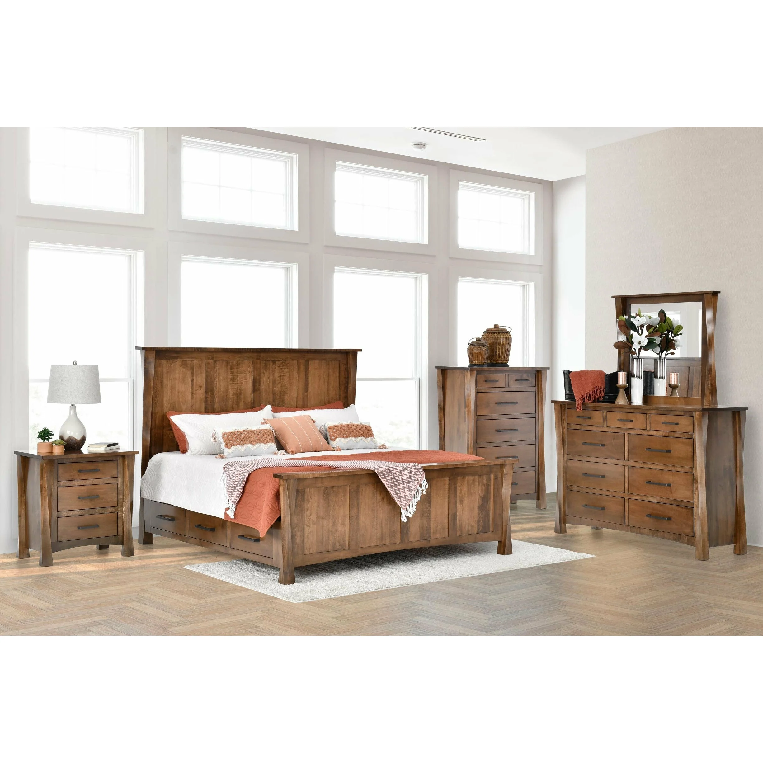QW Amish Lexington Twist Storage Bed - Image 2