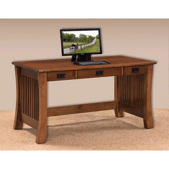 QW Amish Liberty 56" Writing Desk w/ Optional Hutch - Image 2