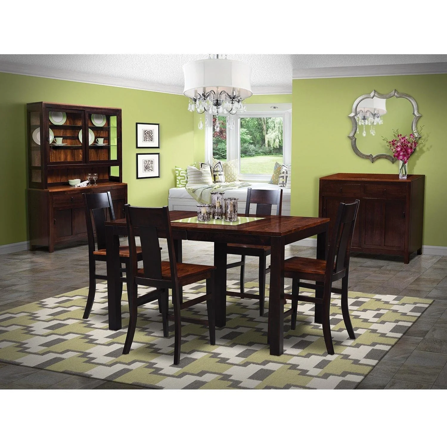 QW Amish Lillie Counter Ht Leg Table - Image 3