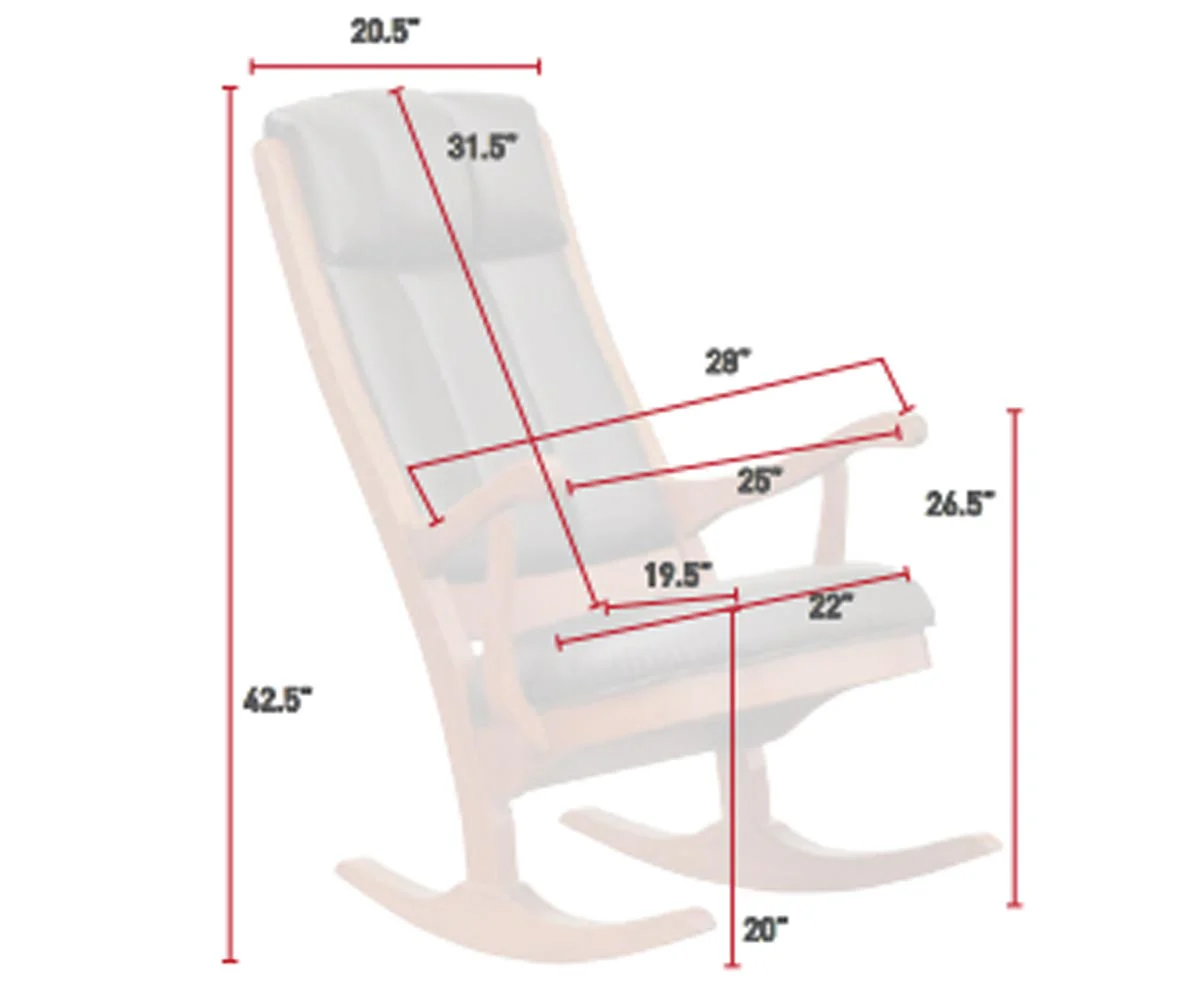 QW Amish Lincoln Rocker - Image 6