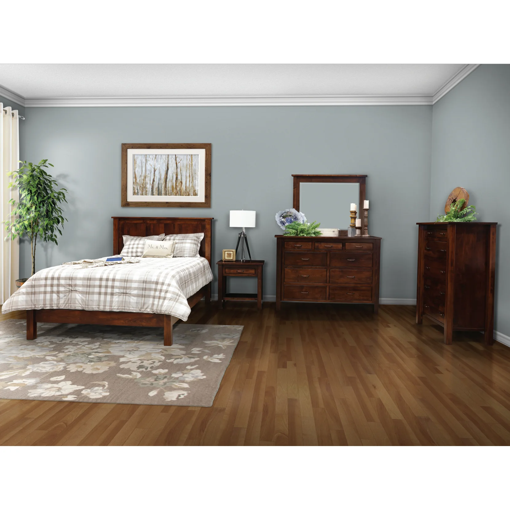 QW Amish Lindholt 1 Drawer/Open Nightstand - Image 2
