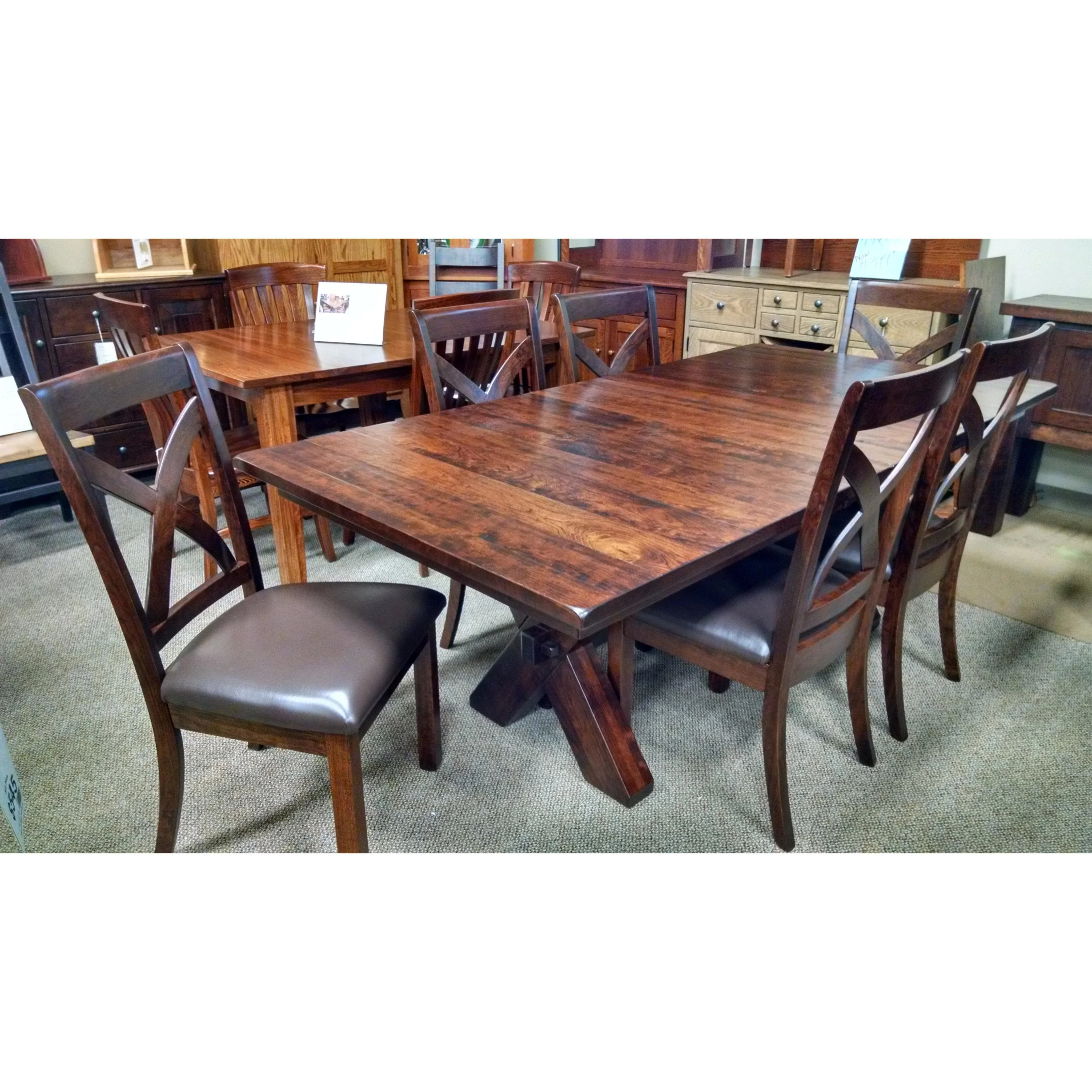 QW Amish Portland Plank-Planed Table - Image 3