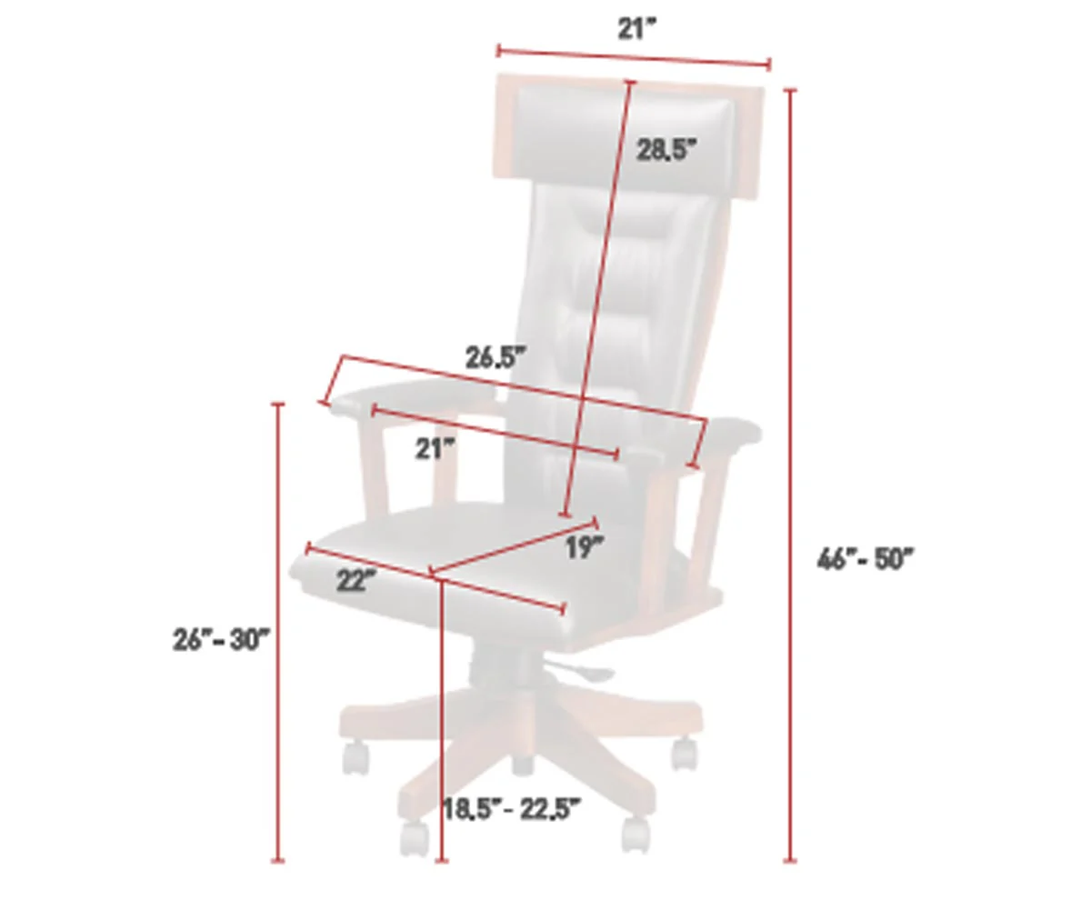 QW Amish London Desk Chair - Image 5