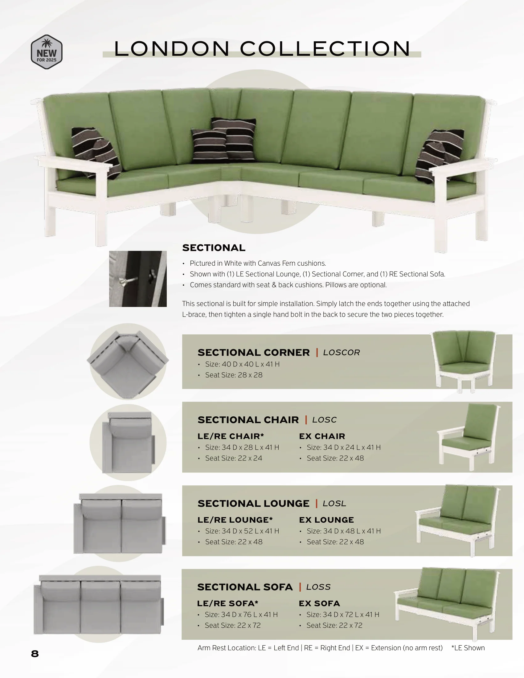 QW Amish London Sectional - Image 6