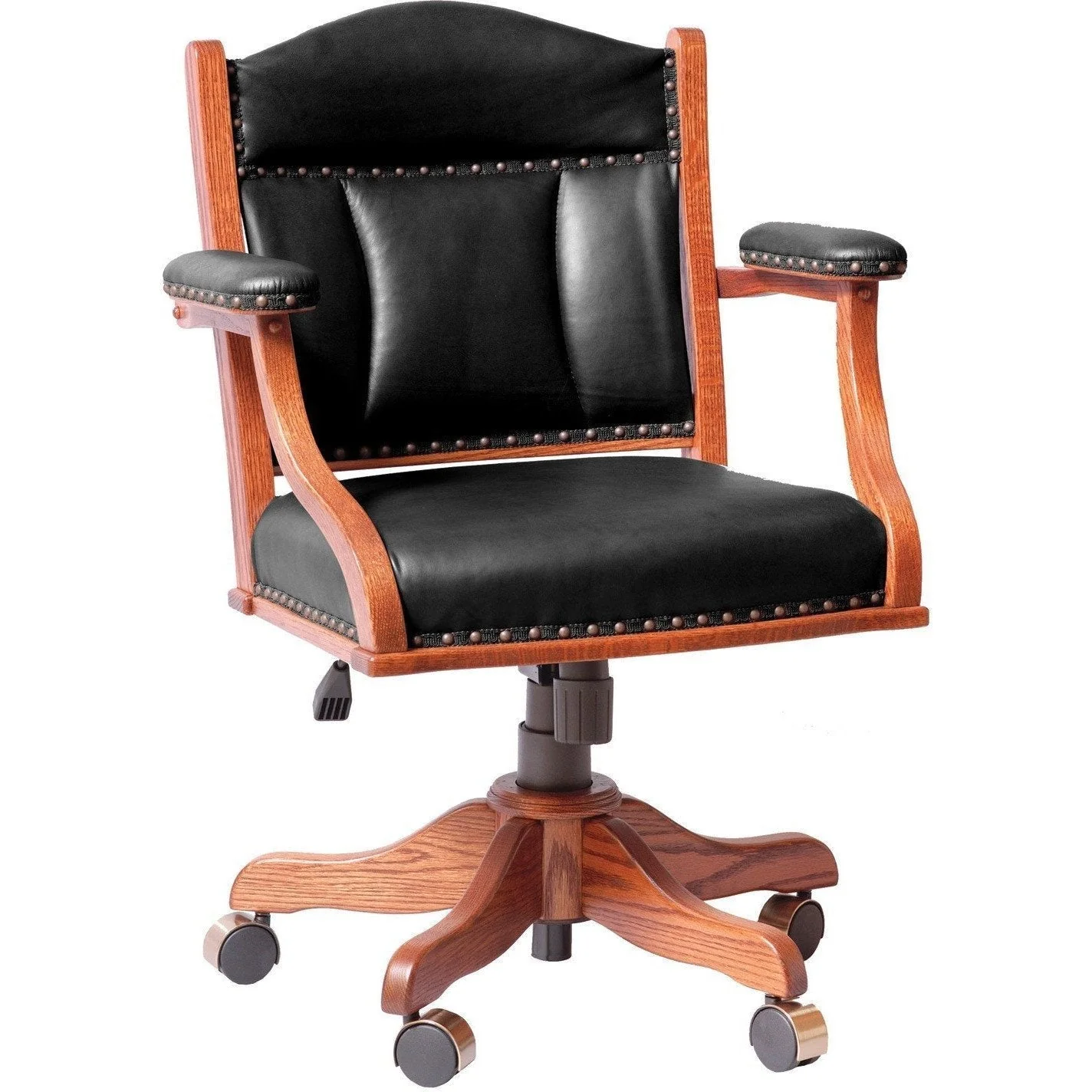 QW Amish Buckeye Low Back Desk Chair - Image 2
